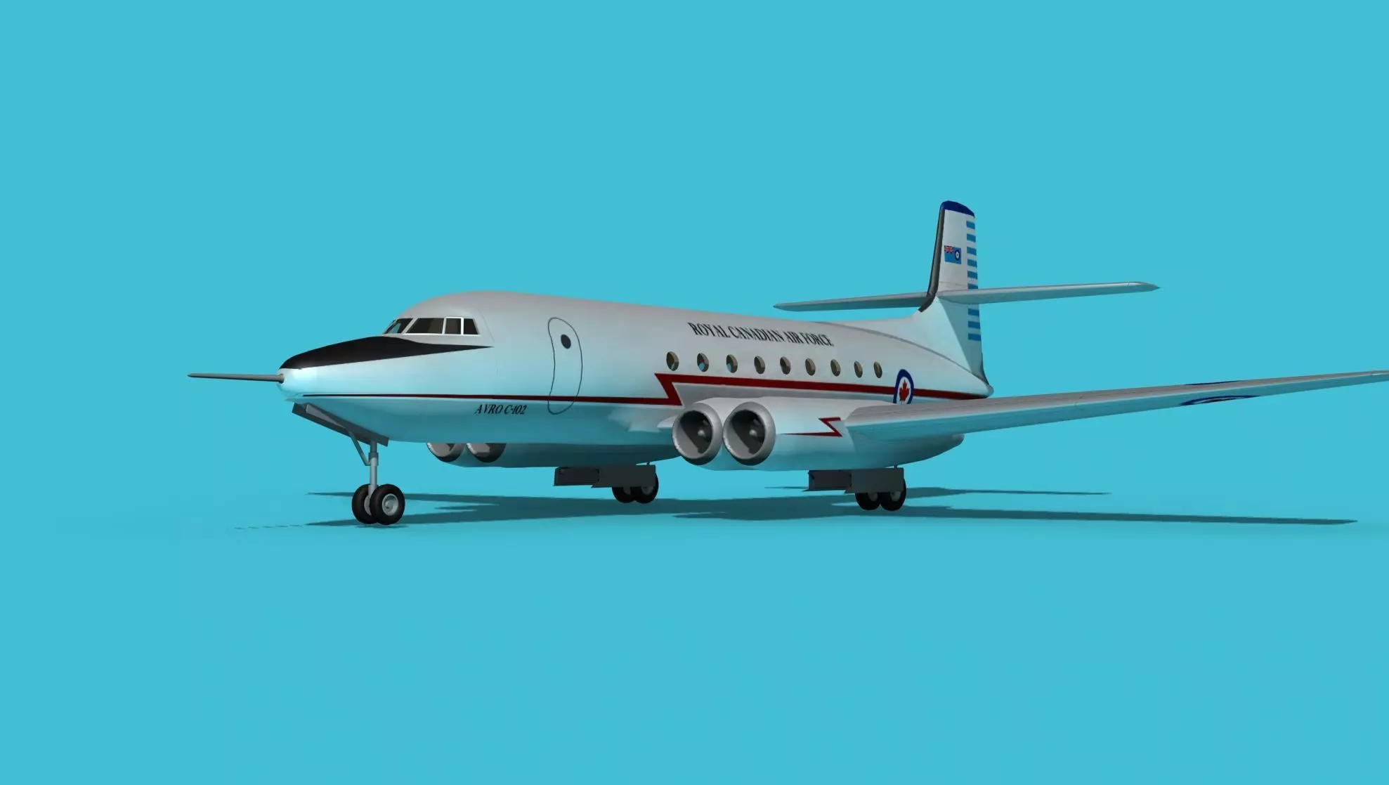 Avro Canada C-102 Jetliner V02 3D model_0