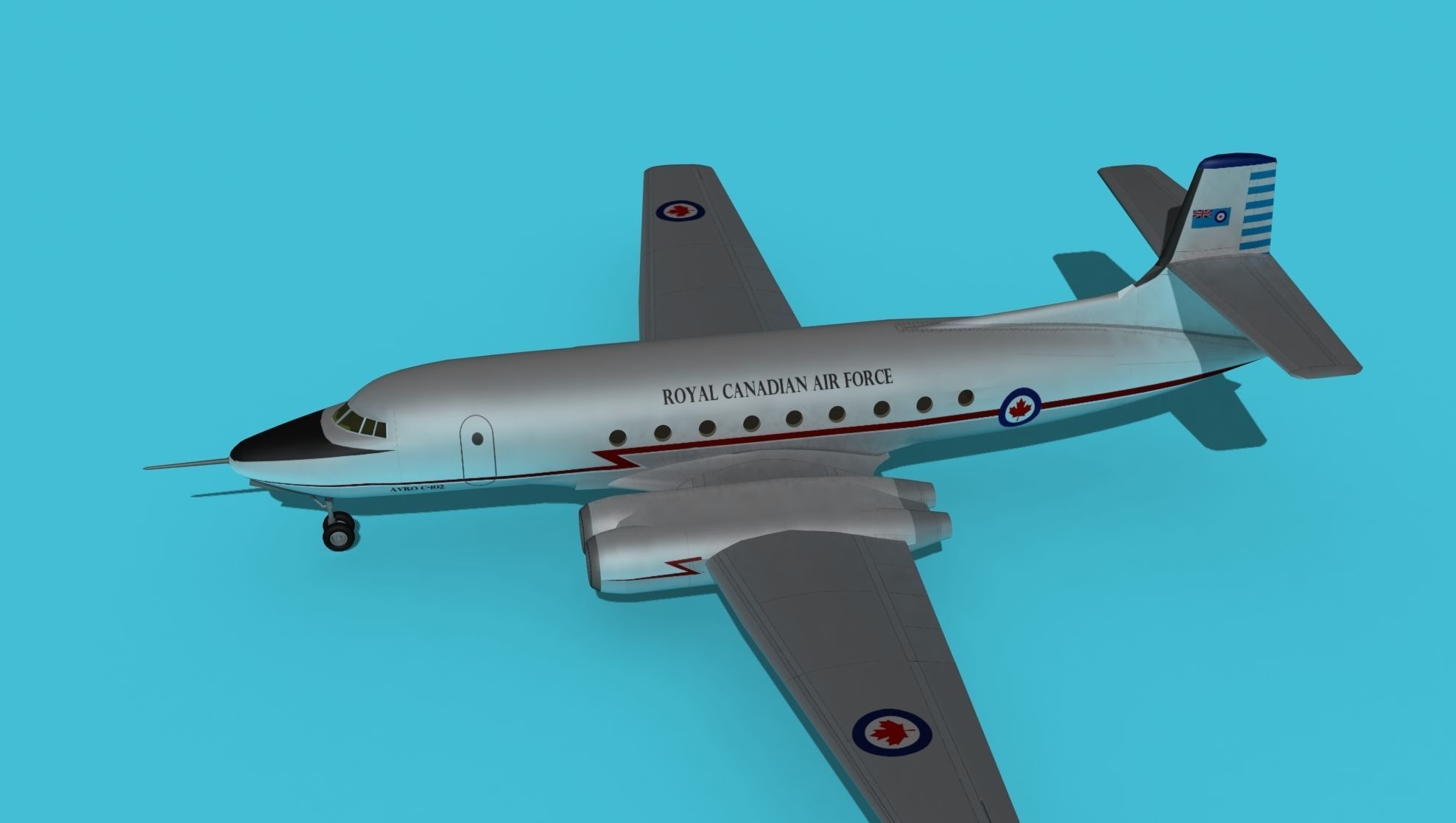 Avro Canada C-102 Jetliner V02 3D model_9