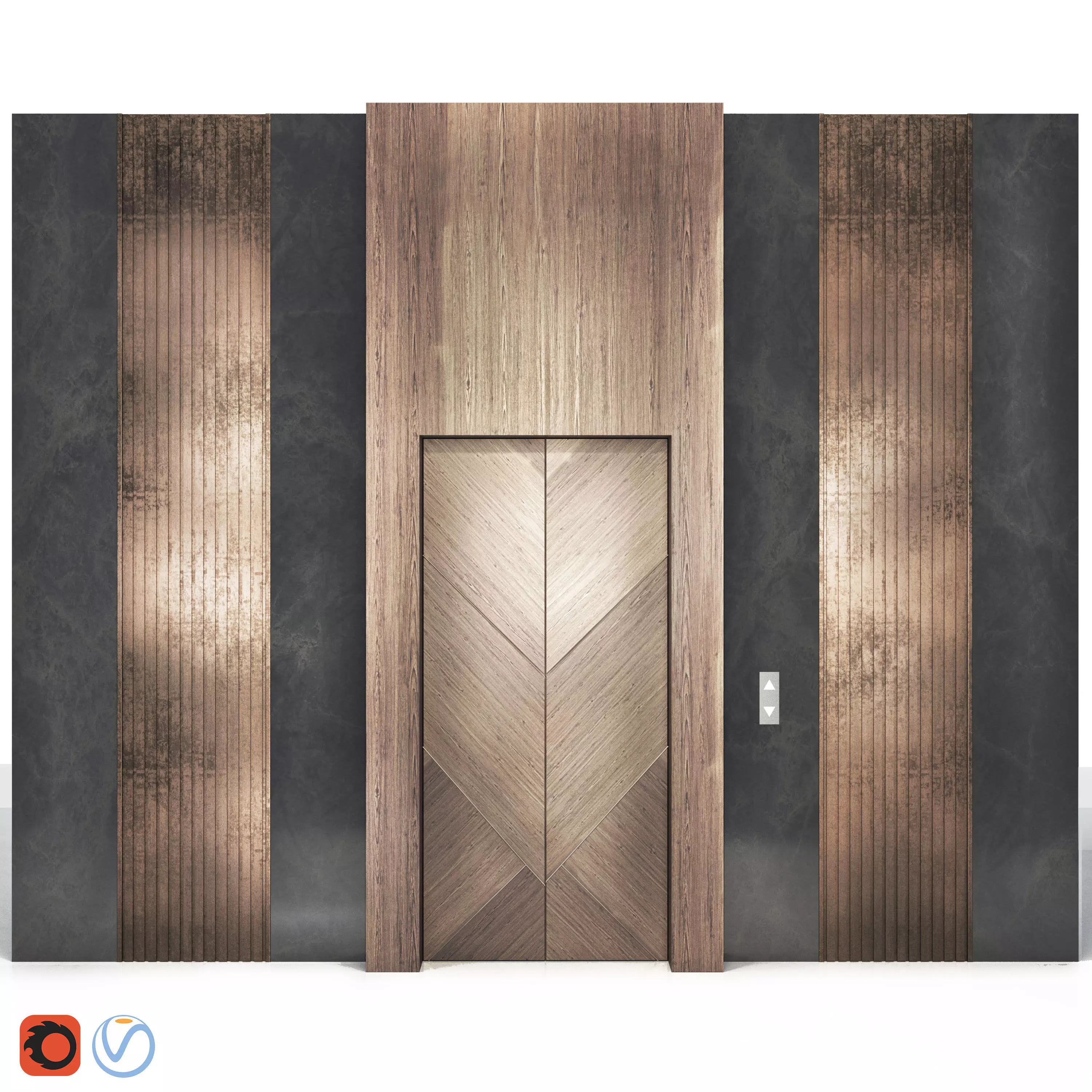 Modern Elevator BS 3D model_0