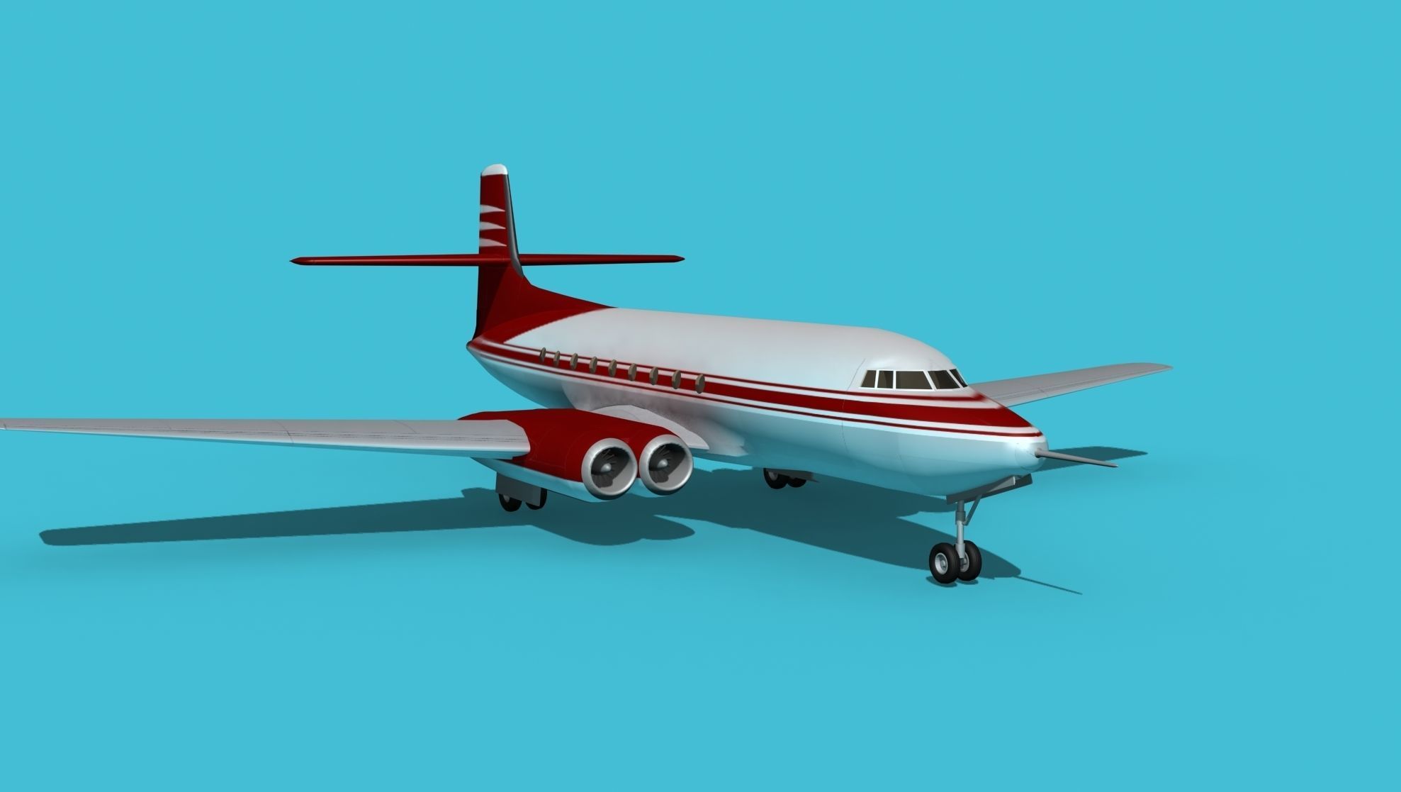 AVRO Canada C-102 Jetliner V03 3D model_2