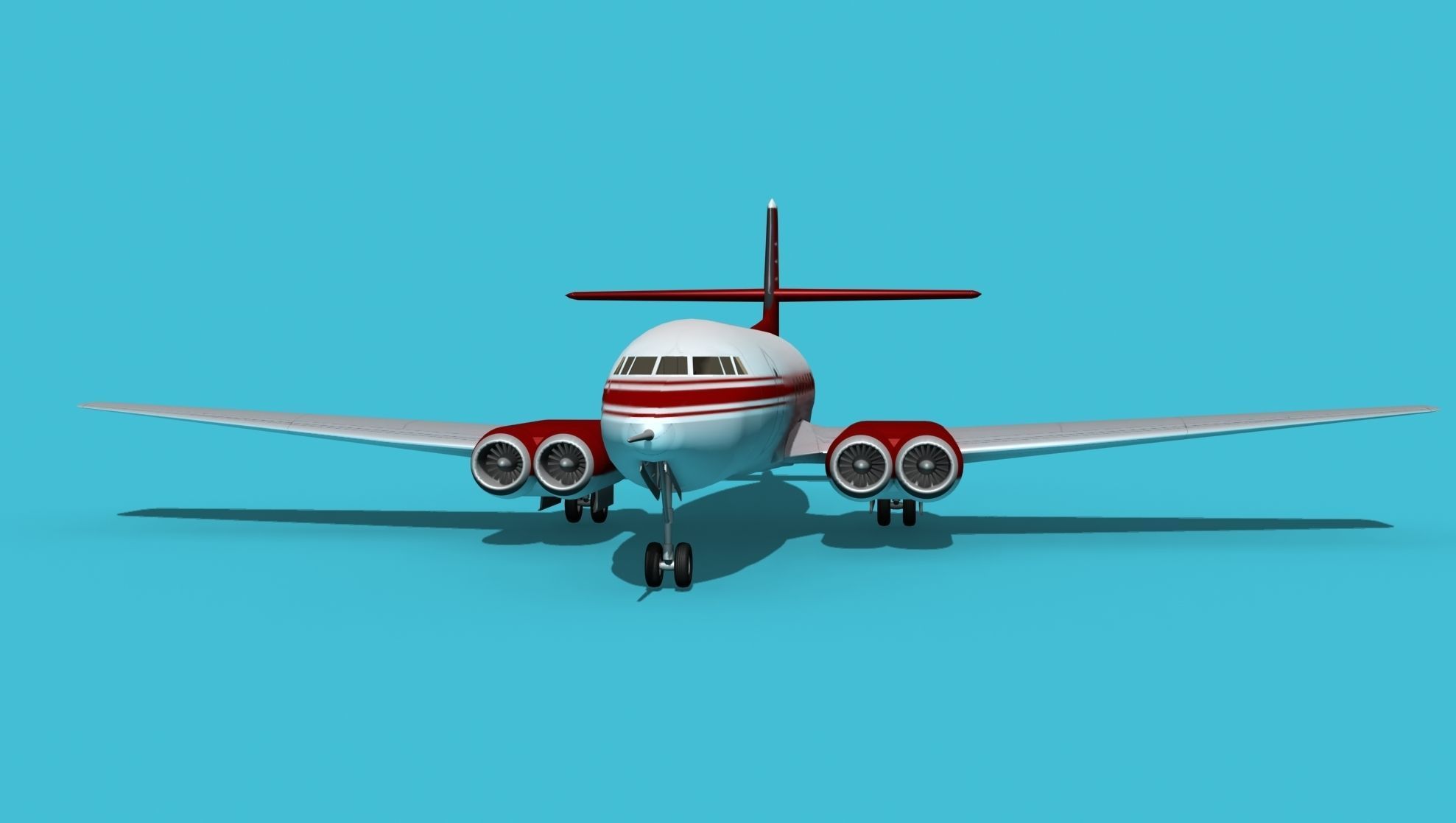 AVRO Canada C-102 Jetliner V03 3D model_1