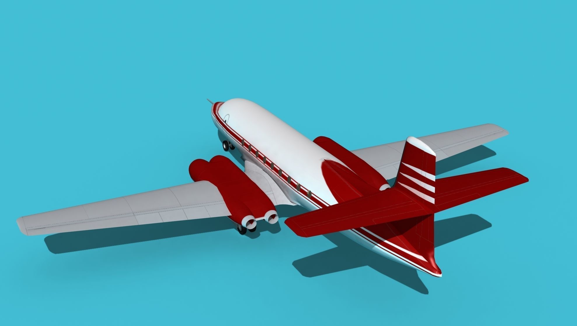AVRO Canada C-102 Jetliner V03 3D model_7
