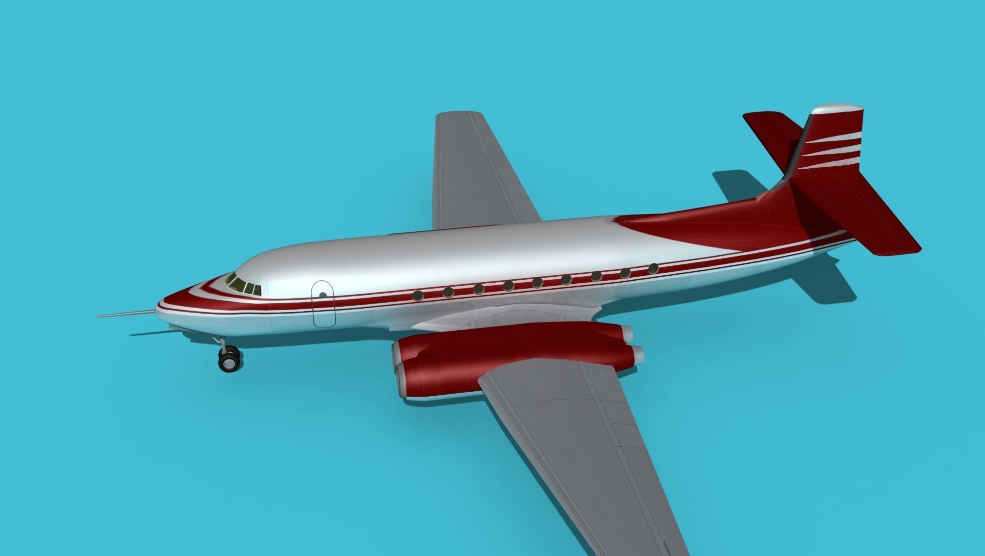 AVRO Canada C-102 Jetliner V03 3D model_9
