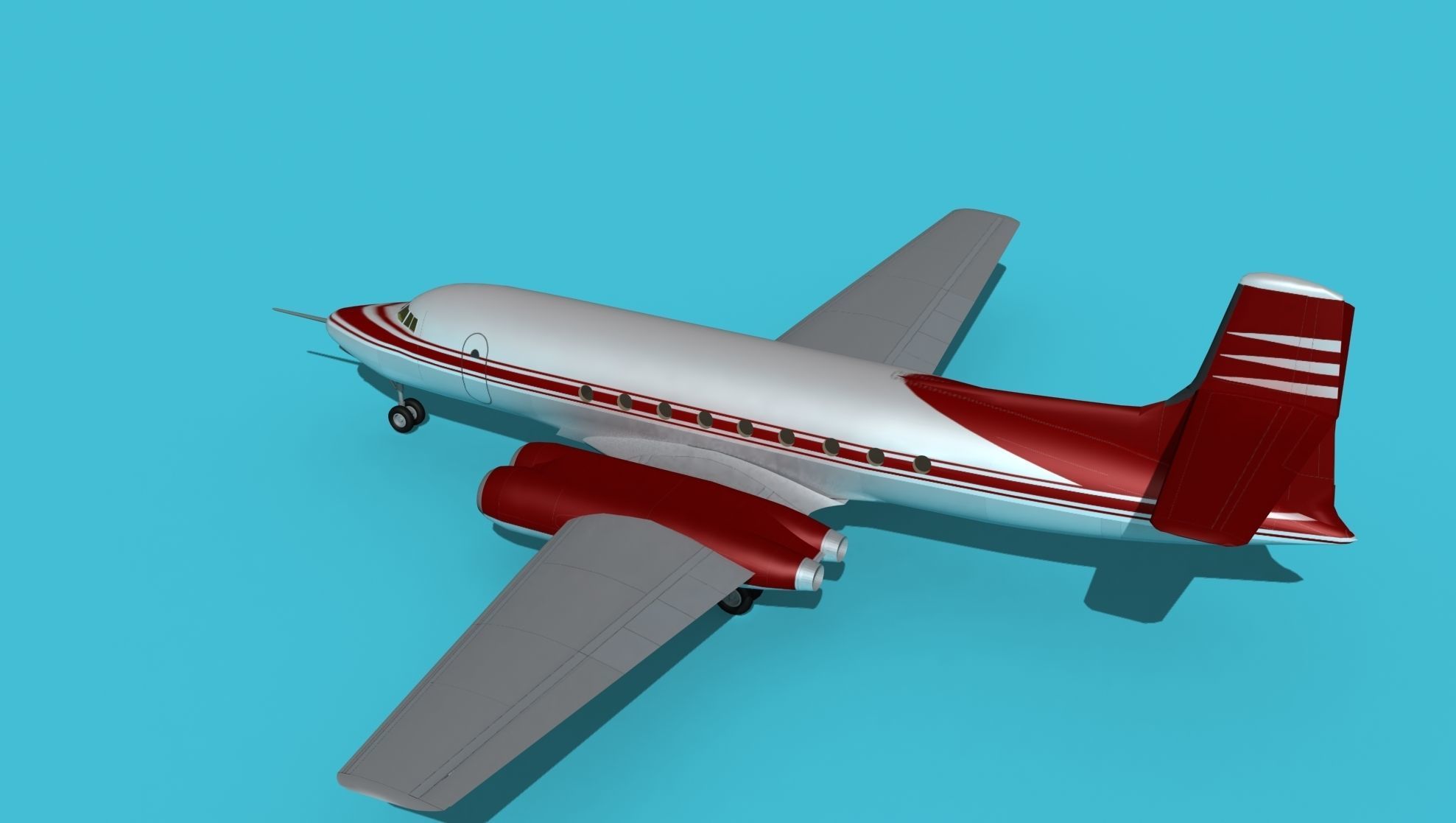 AVRO Canada C-102 Jetliner V03 3D model_8