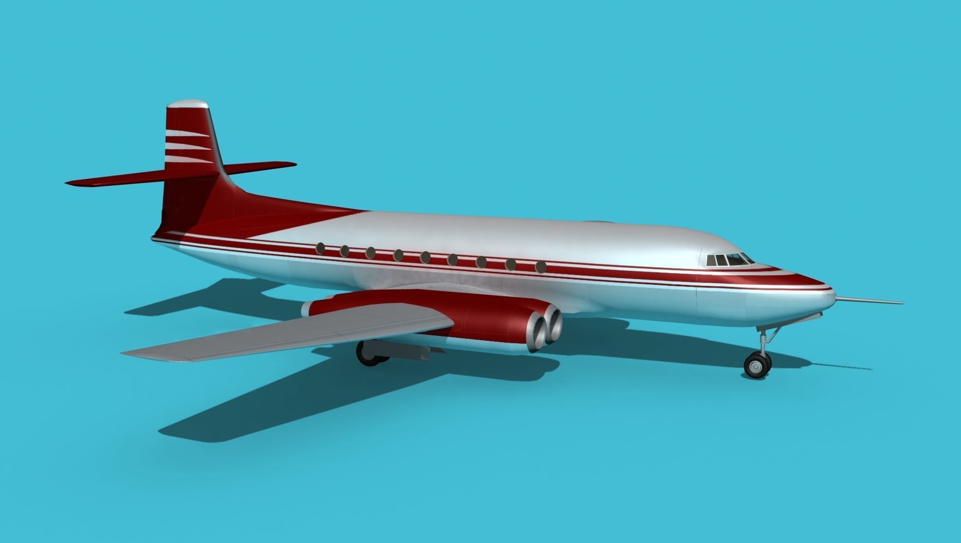 AVRO Canada C-102 Jetliner V03 3D model_3