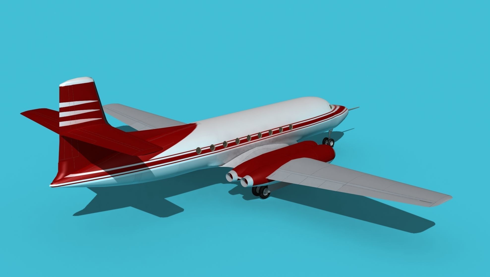 AVRO Canada C-102 Jetliner V03 3D model_5