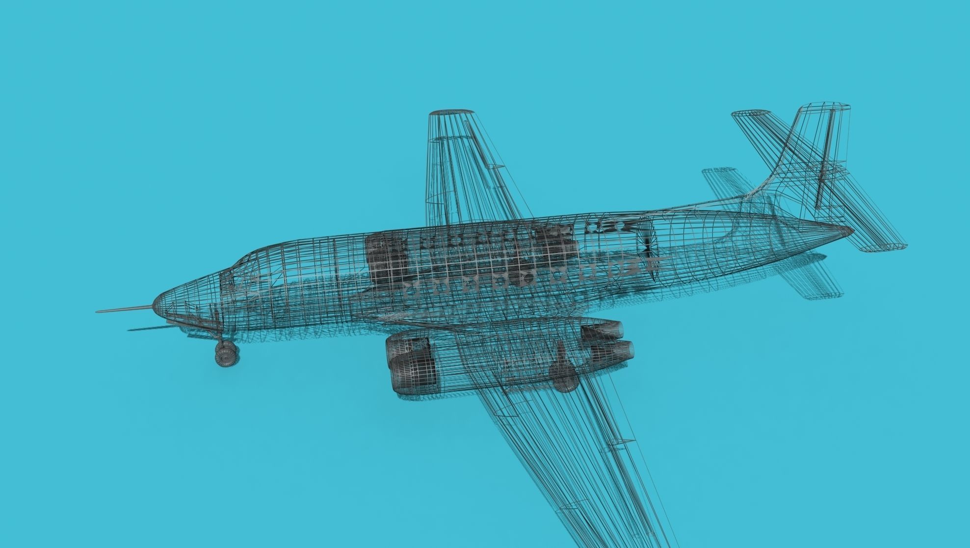 AVRO Canada C-102 Jetliner V03 3D model_16