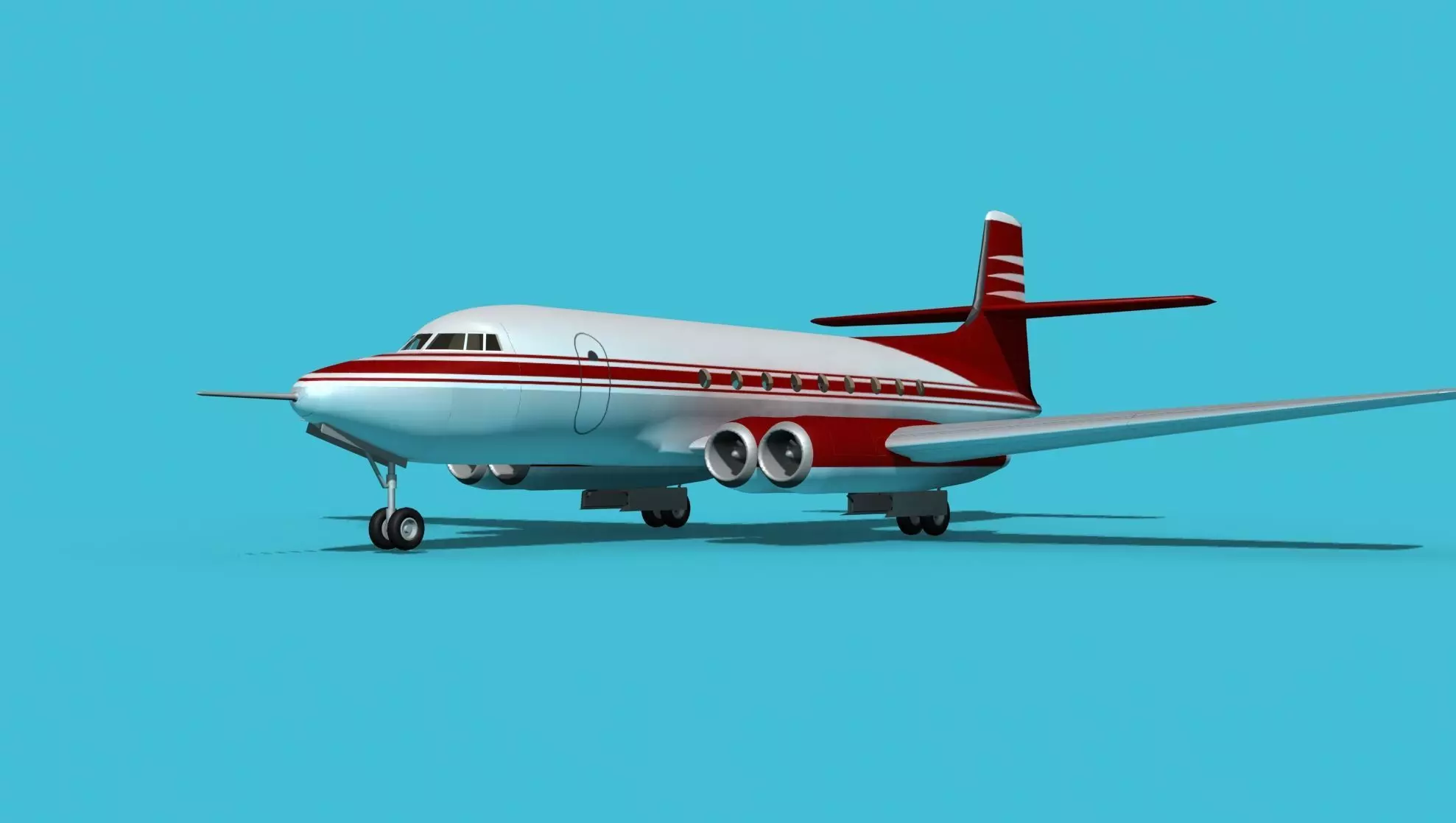 AVRO Canada C-102 Jetliner V03 3D model_0