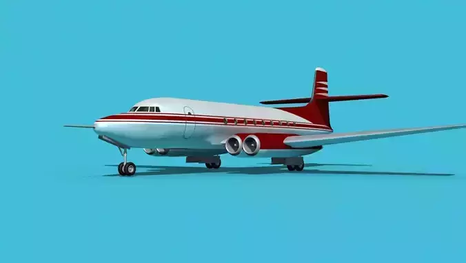 AVRO Canada C-102 Jetliner V03 3D model