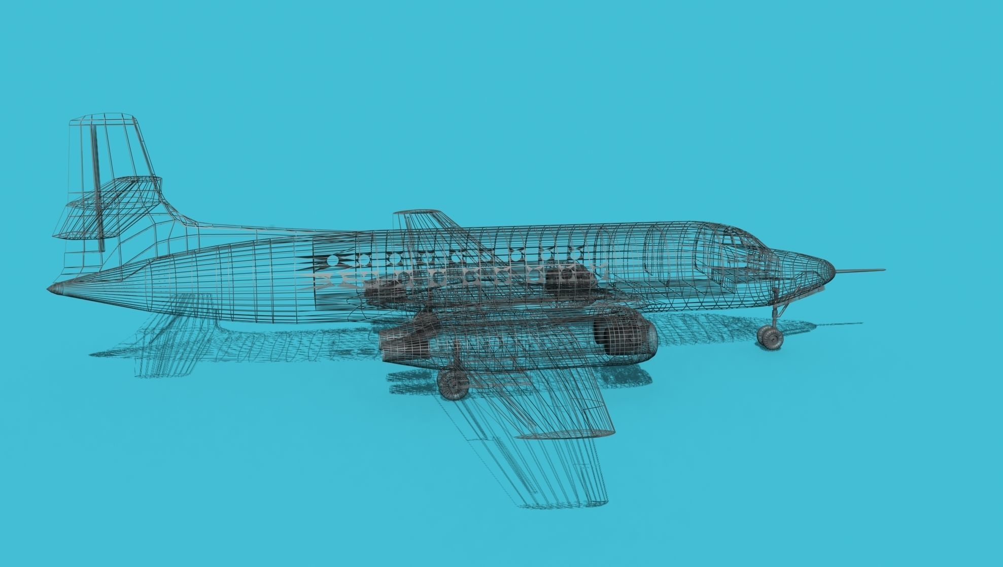 AVRO Canada C-102 Jetliner V03 3D model_13