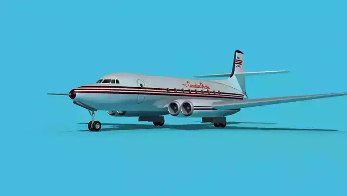 AVRO Canada C-102 Jetliner V04 3D model