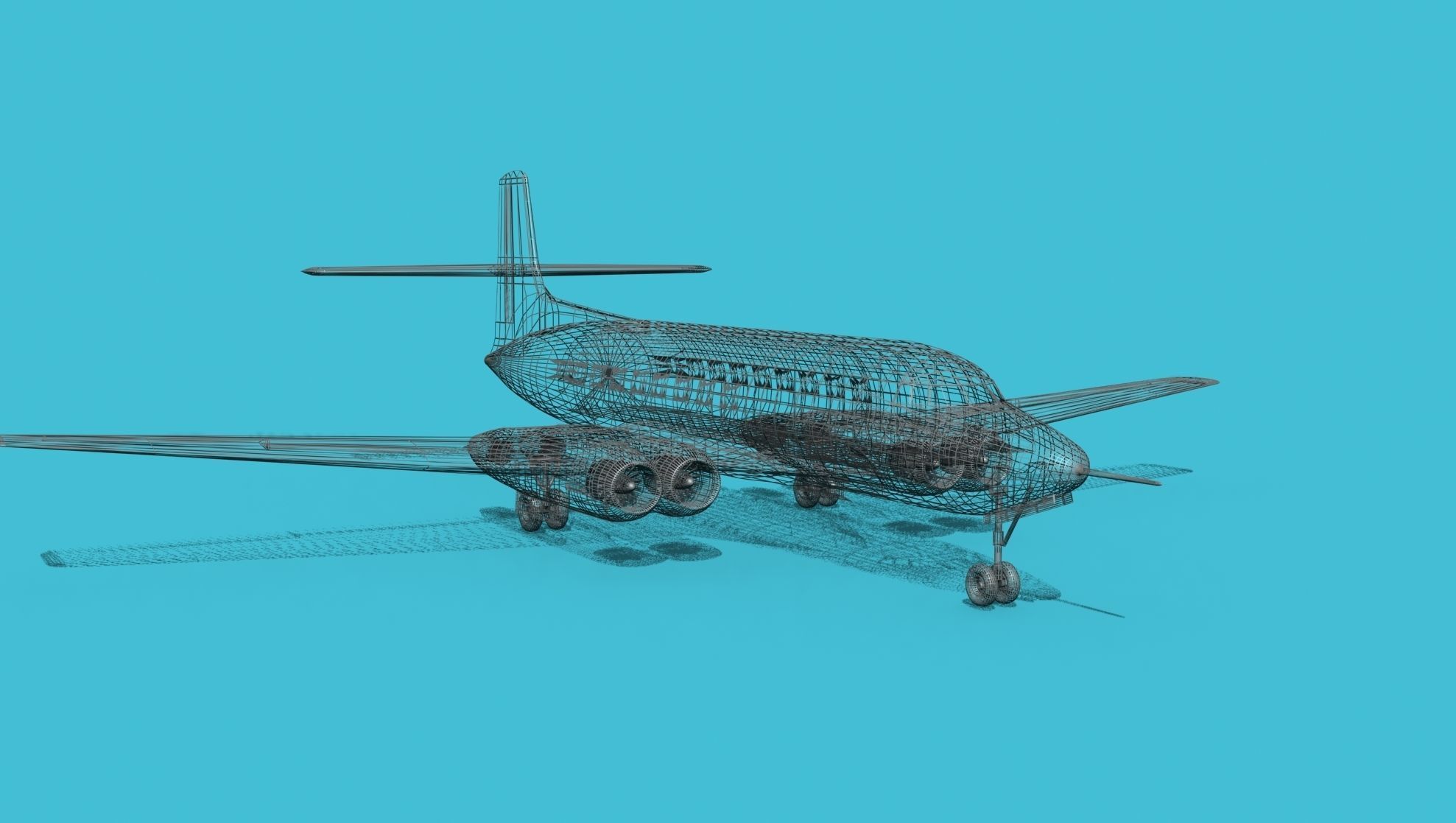 AVRO Canada C-102 Jetliner V05 3D model_12