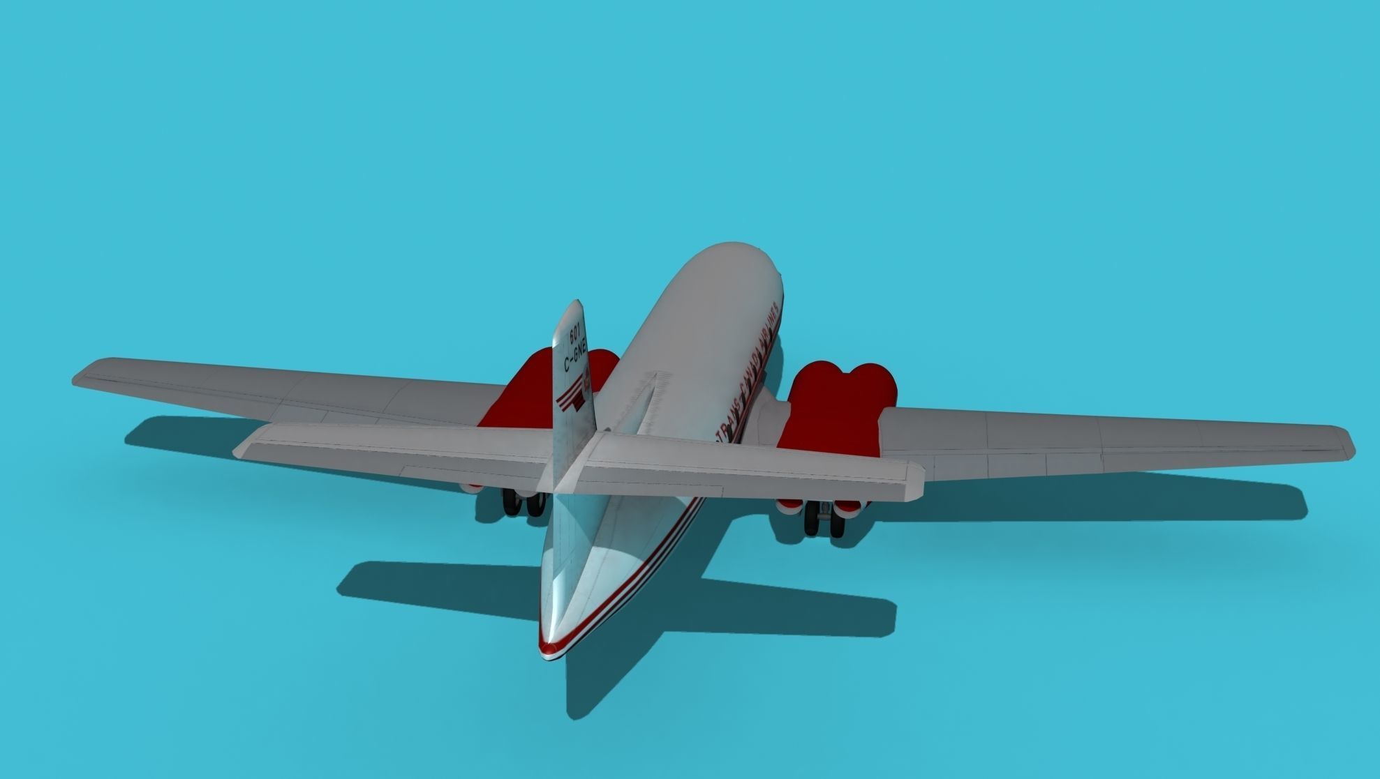AVRO Canada C-102 Jetliner V05 3D model_6