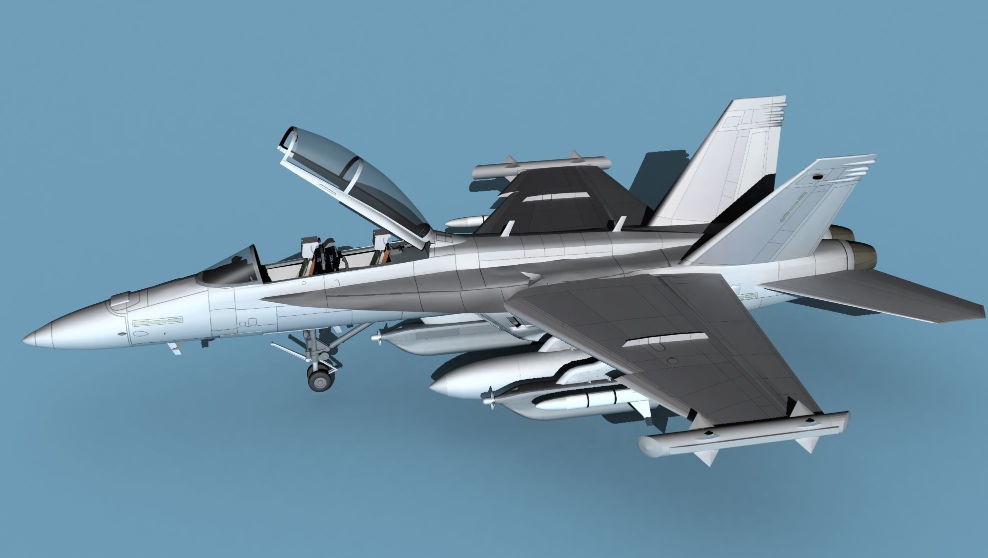 Boeing EA-18G Growler V00 3D model_9