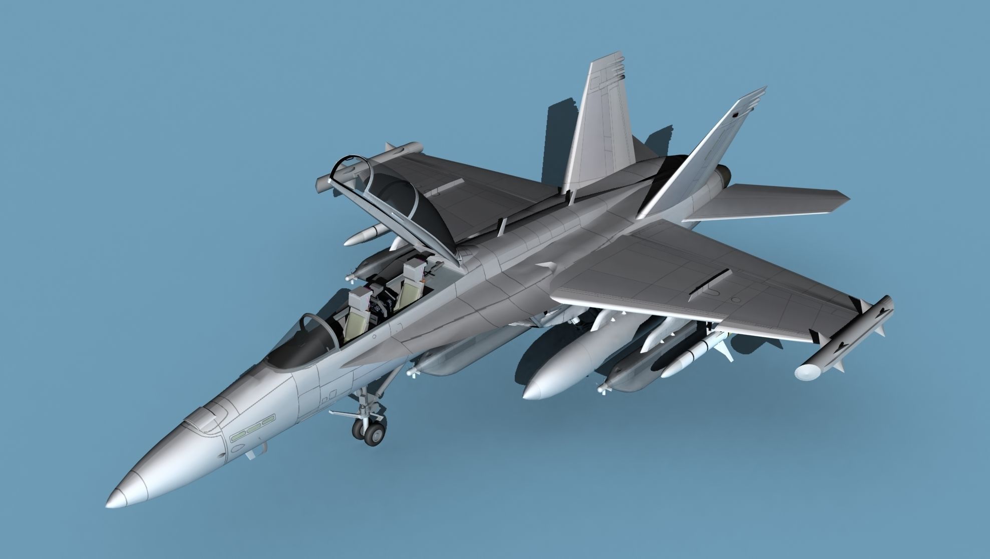 Boeing EA-18G Growler V00 3D model_10
