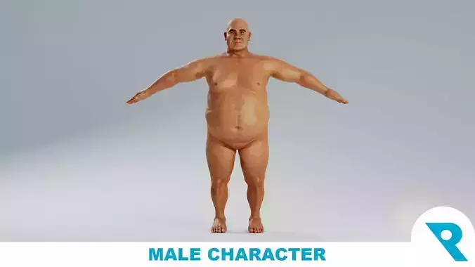 Realistic Male Character - Gerald 3D model