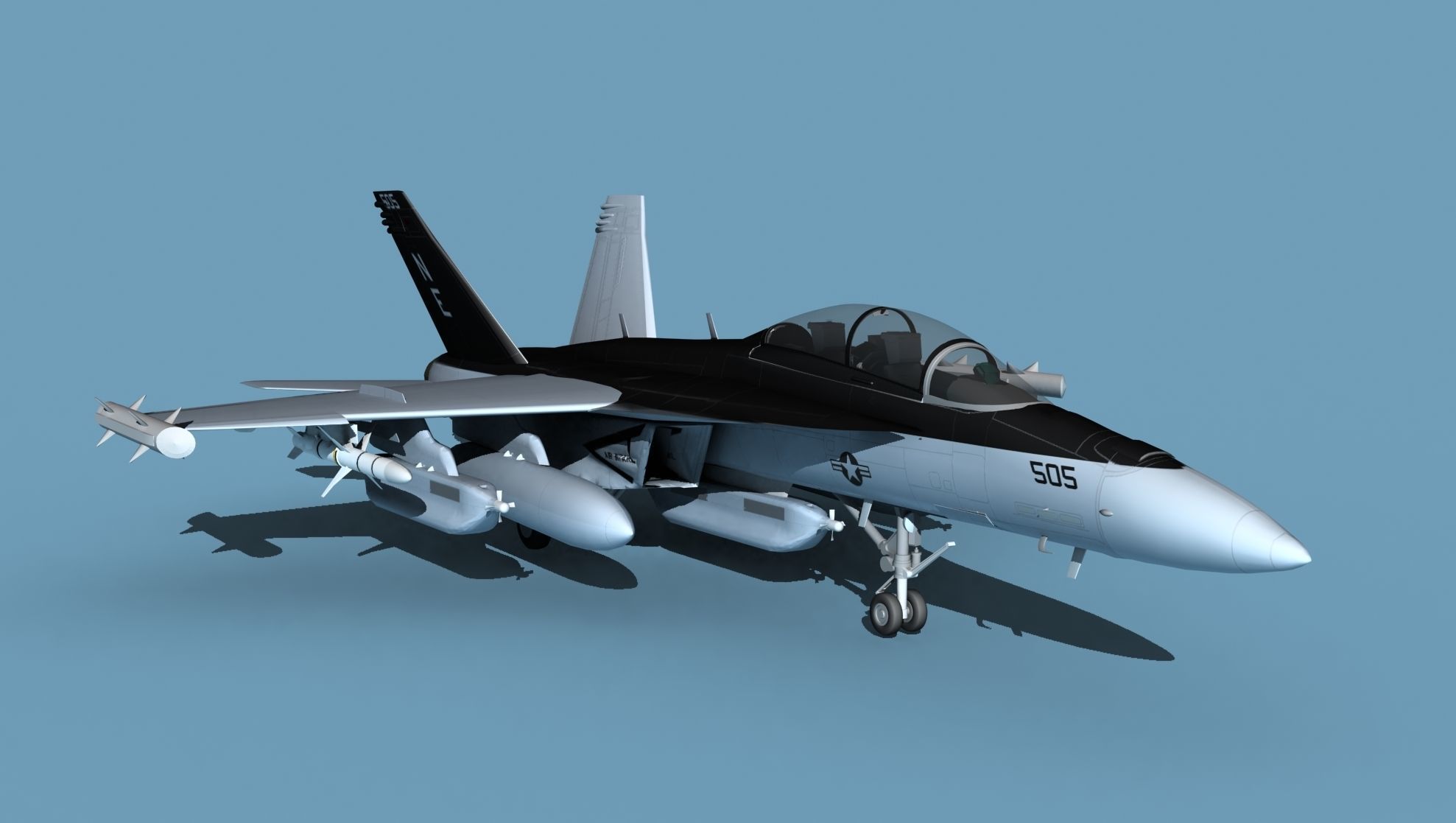 Boeing EA-18G Growler V03 3D model_2