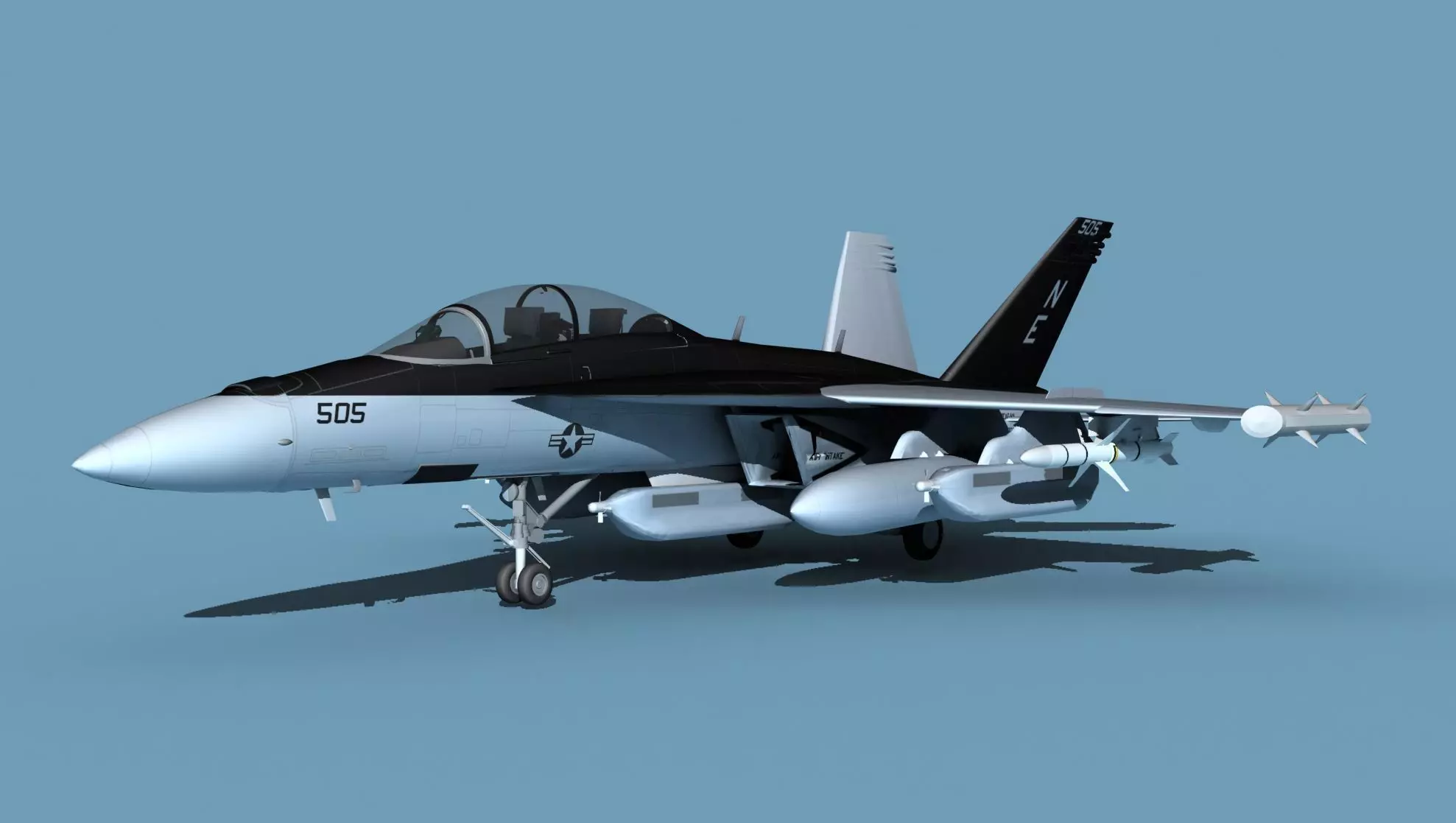 Boeing EA-18G Growler V03 3D model_0