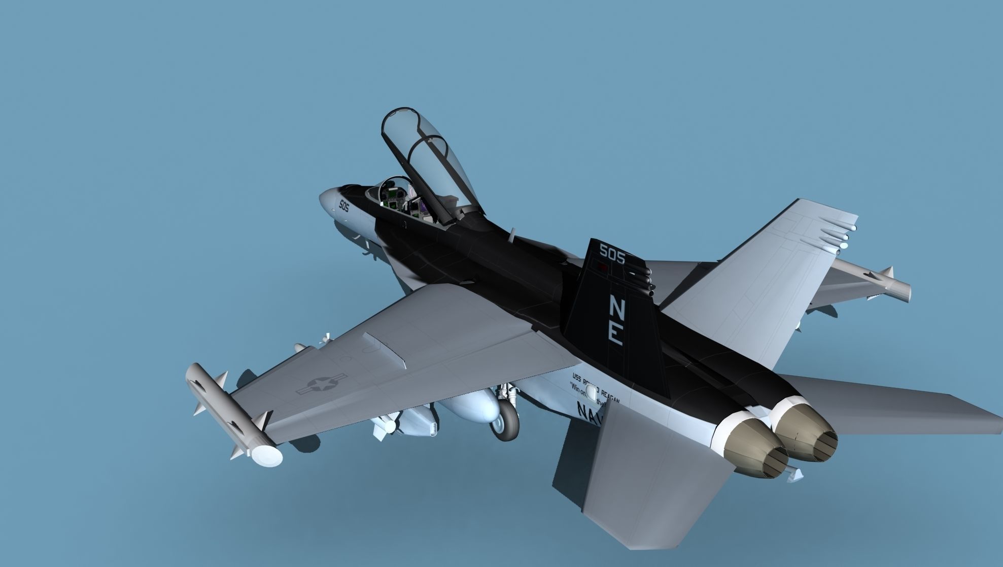 Boeing EA-18G Growler V03 3D model_7