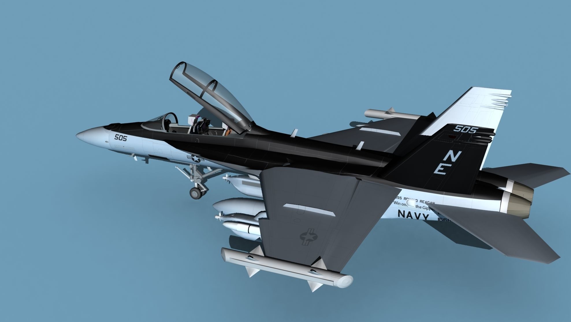 Boeing EA-18G Growler V03 3D model_8