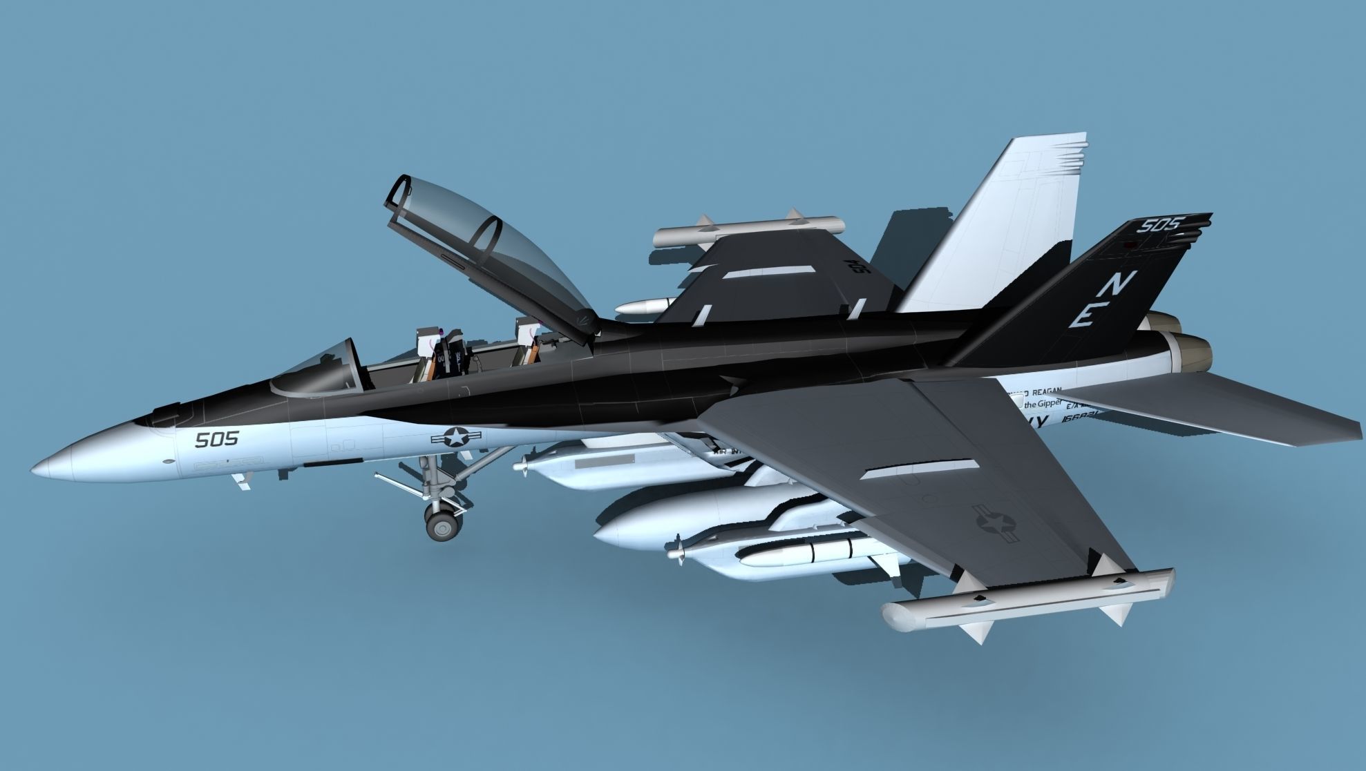 Boeing EA-18G Growler V03 3D model_9
