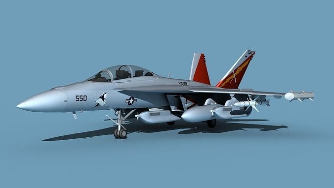 Boeing EA-18G Growler V04 3D model