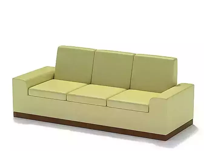 Ivory Leather Couch