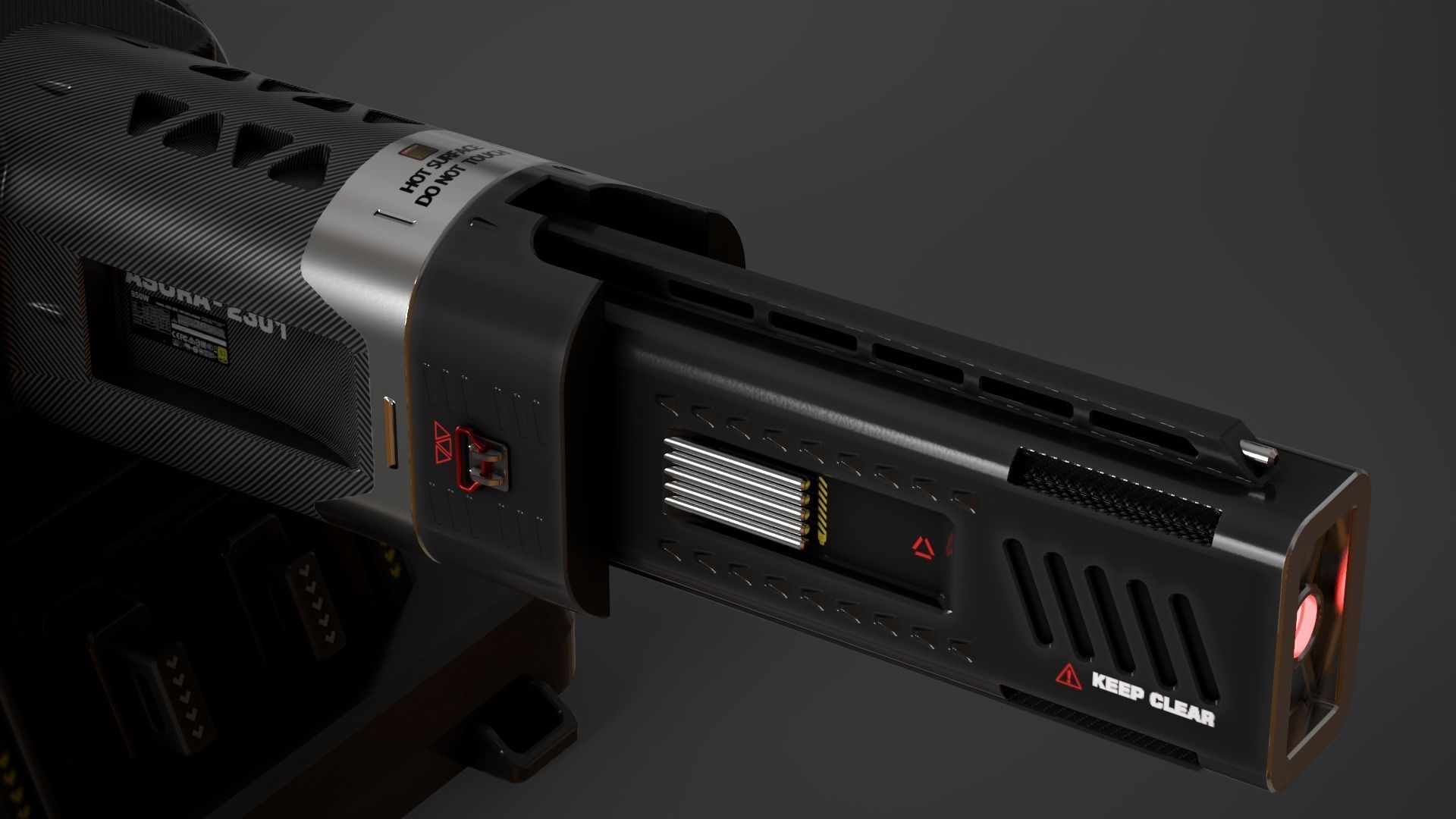 Laser Turret - ASURA Low-poly 3D model_1