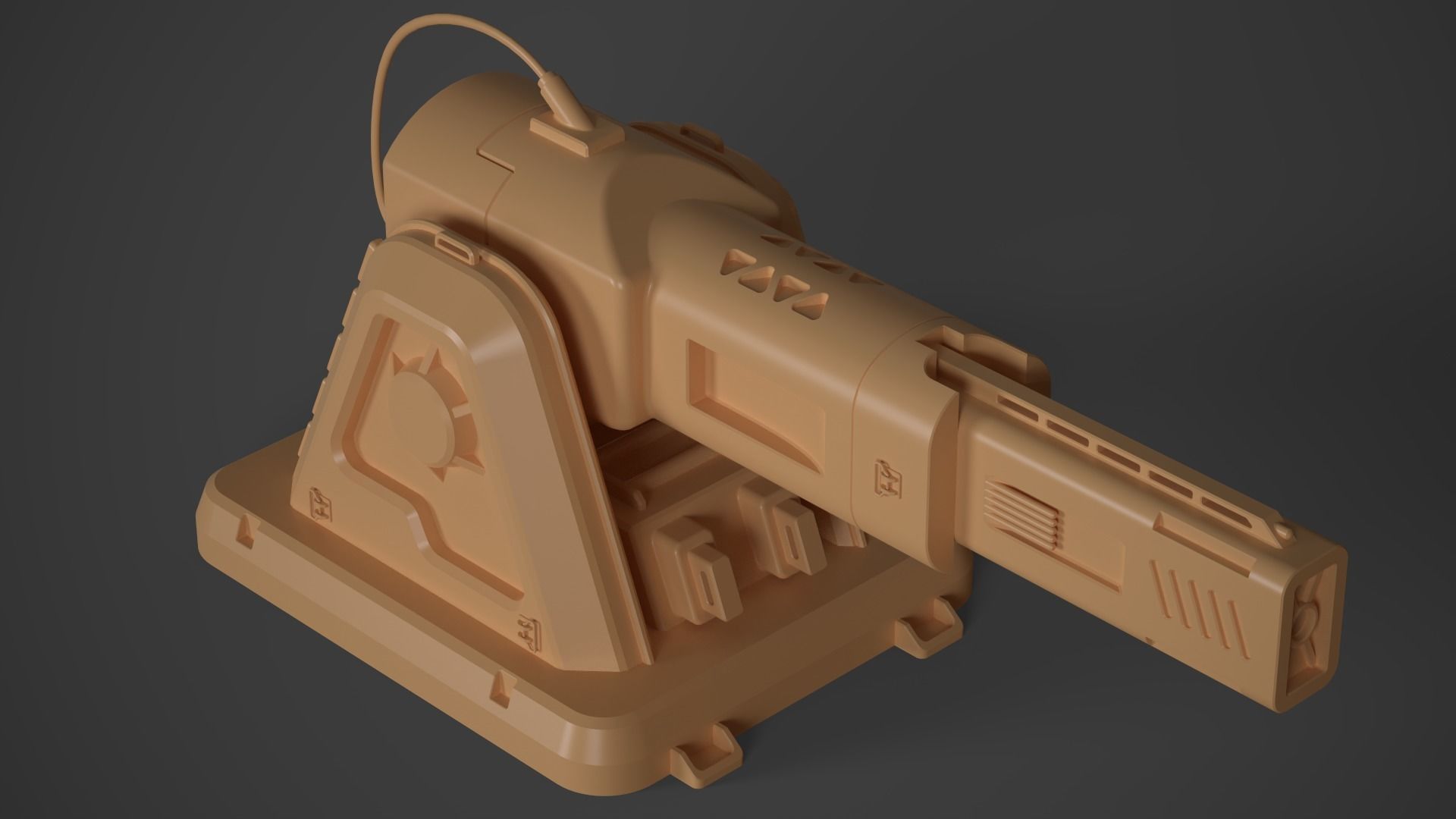 Laser Turret - ASURA Low-poly 3D model_26