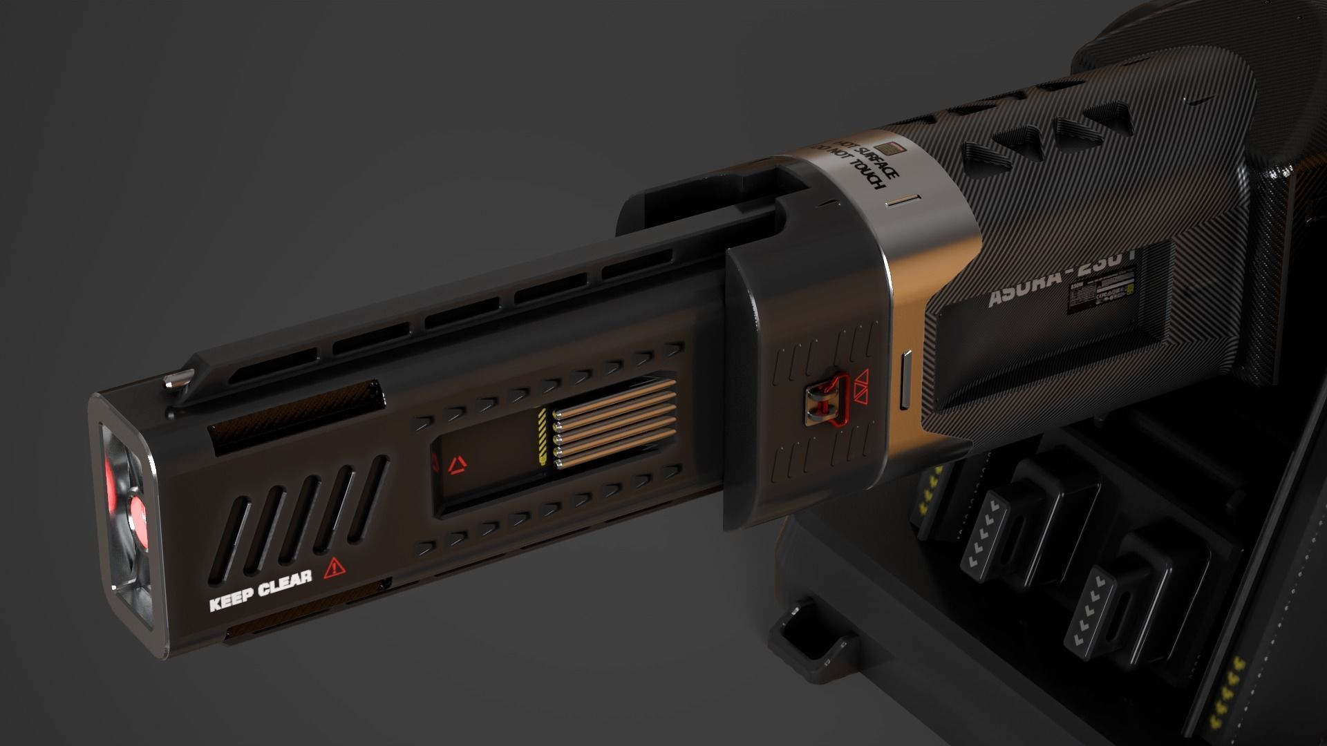 Laser Turret - ASURA Low-poly 3D model_11