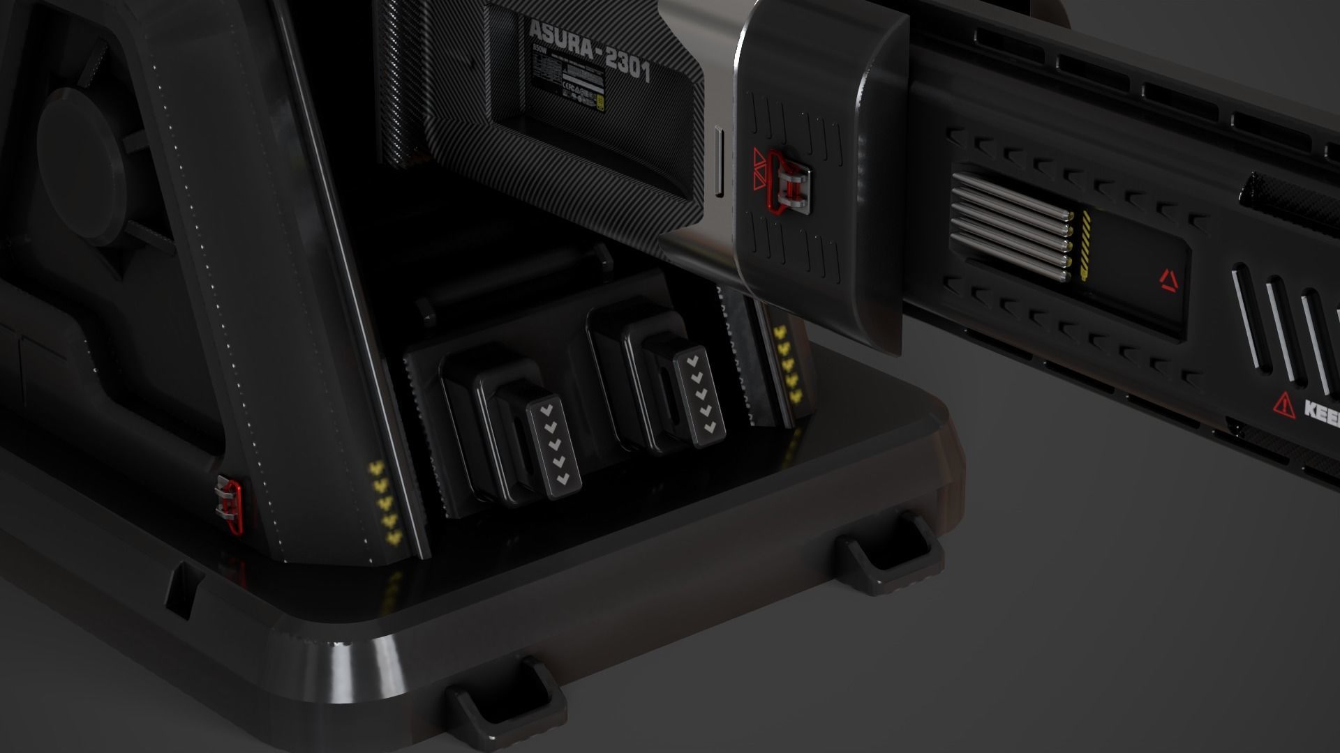 Laser Turret - ASURA Low-poly 3D model_21