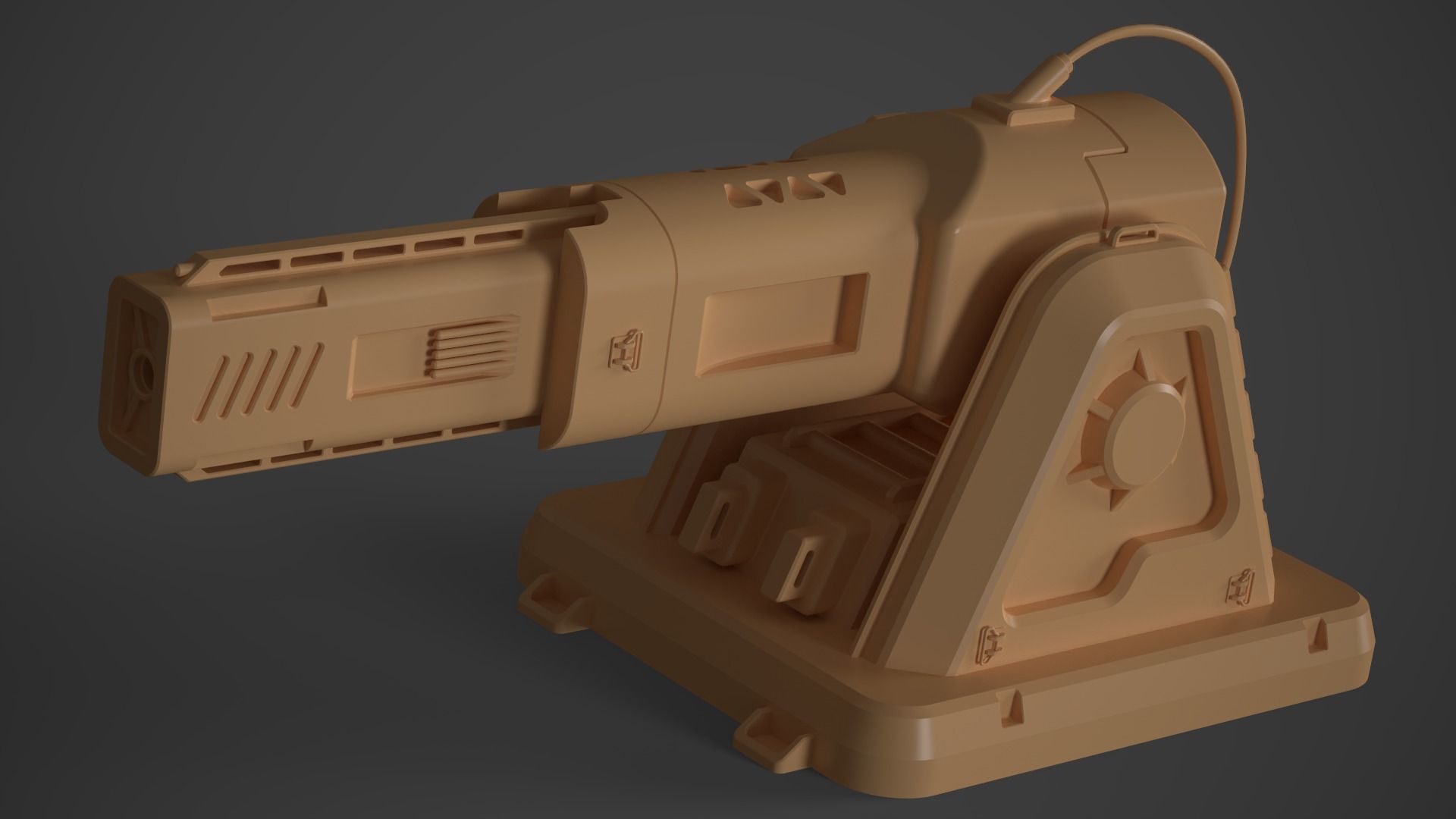 Laser Turret - ASURA Low-poly 3D model_30