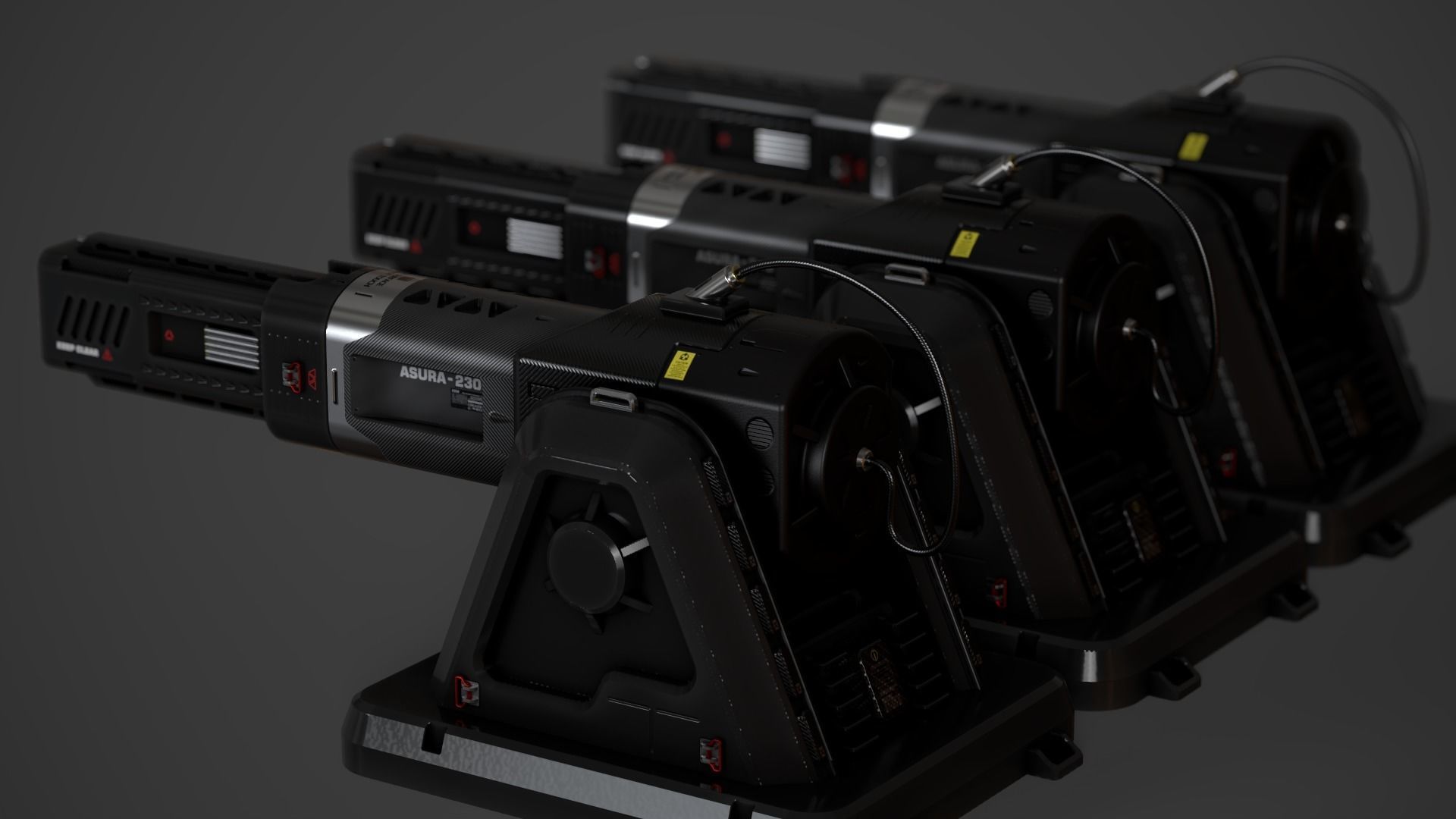 Laser Turret - ASURA Low-poly 3D model_24