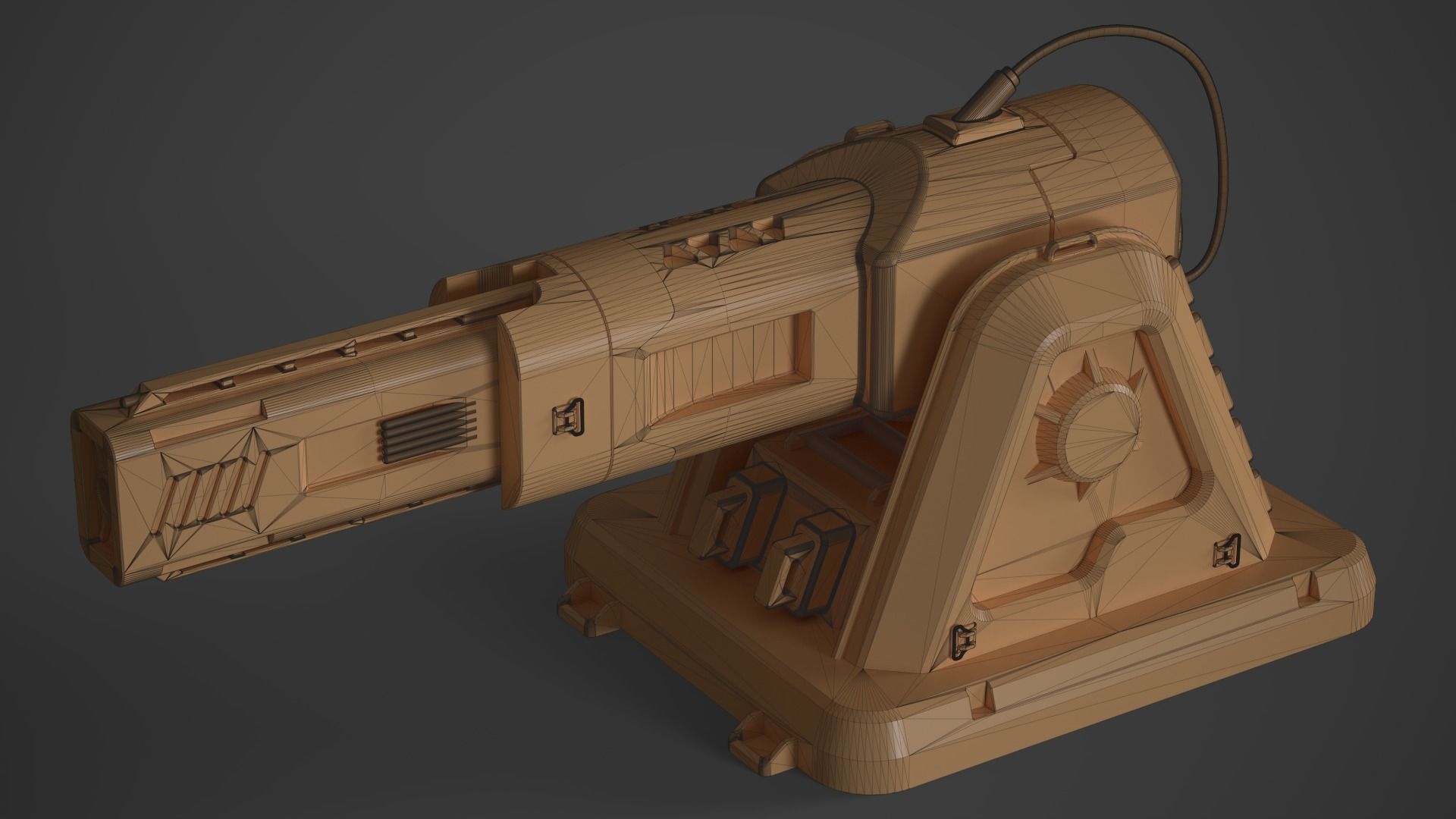 Laser Turret - ASURA Low-poly 3D model_31