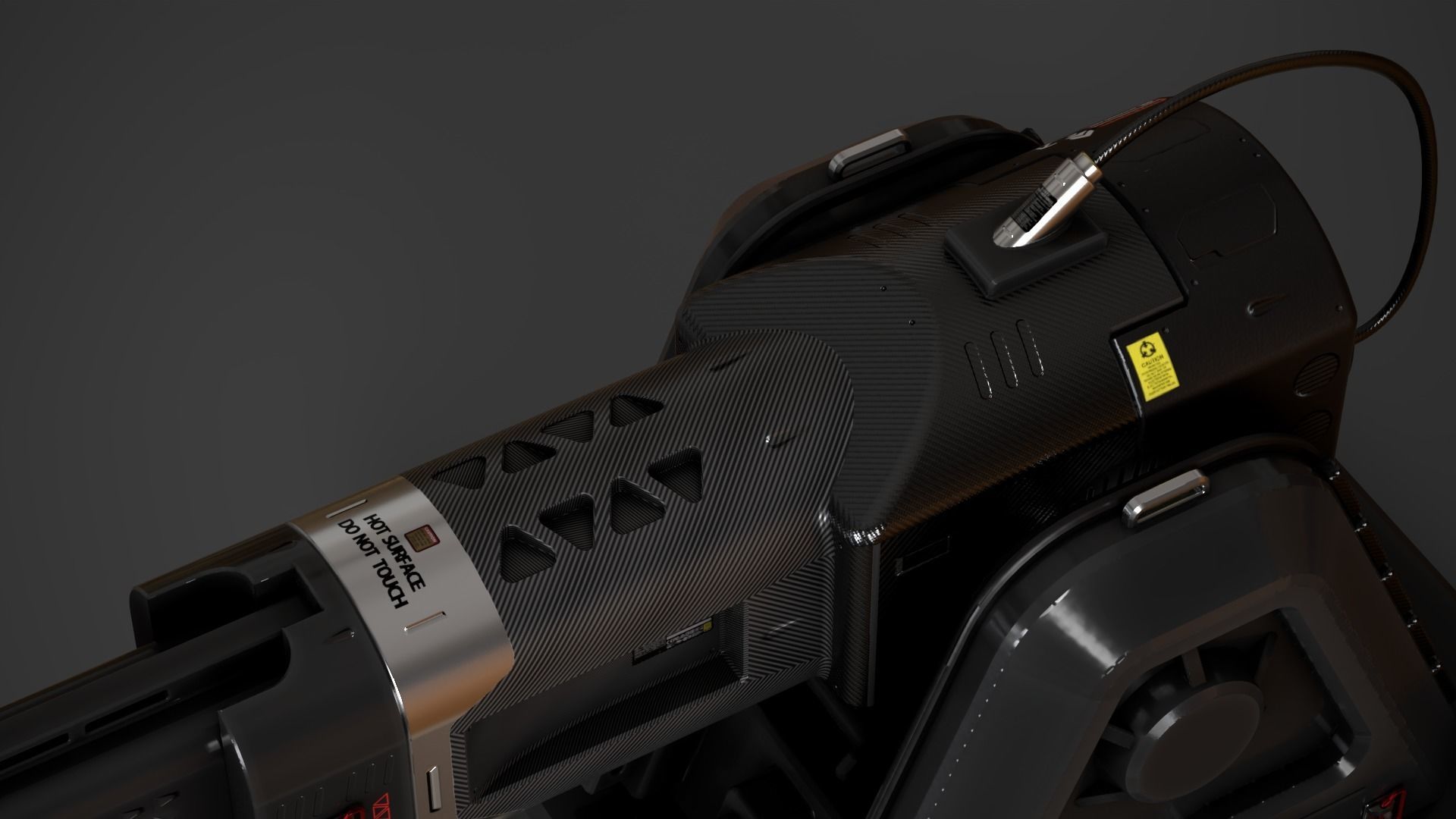 Laser Turret - ASURA Low-poly 3D model_12