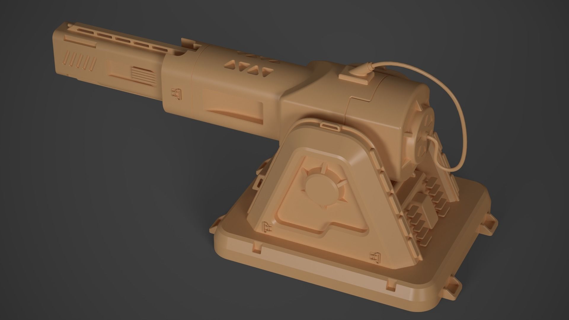 Laser Turret - ASURA Low-poly 3D model_28