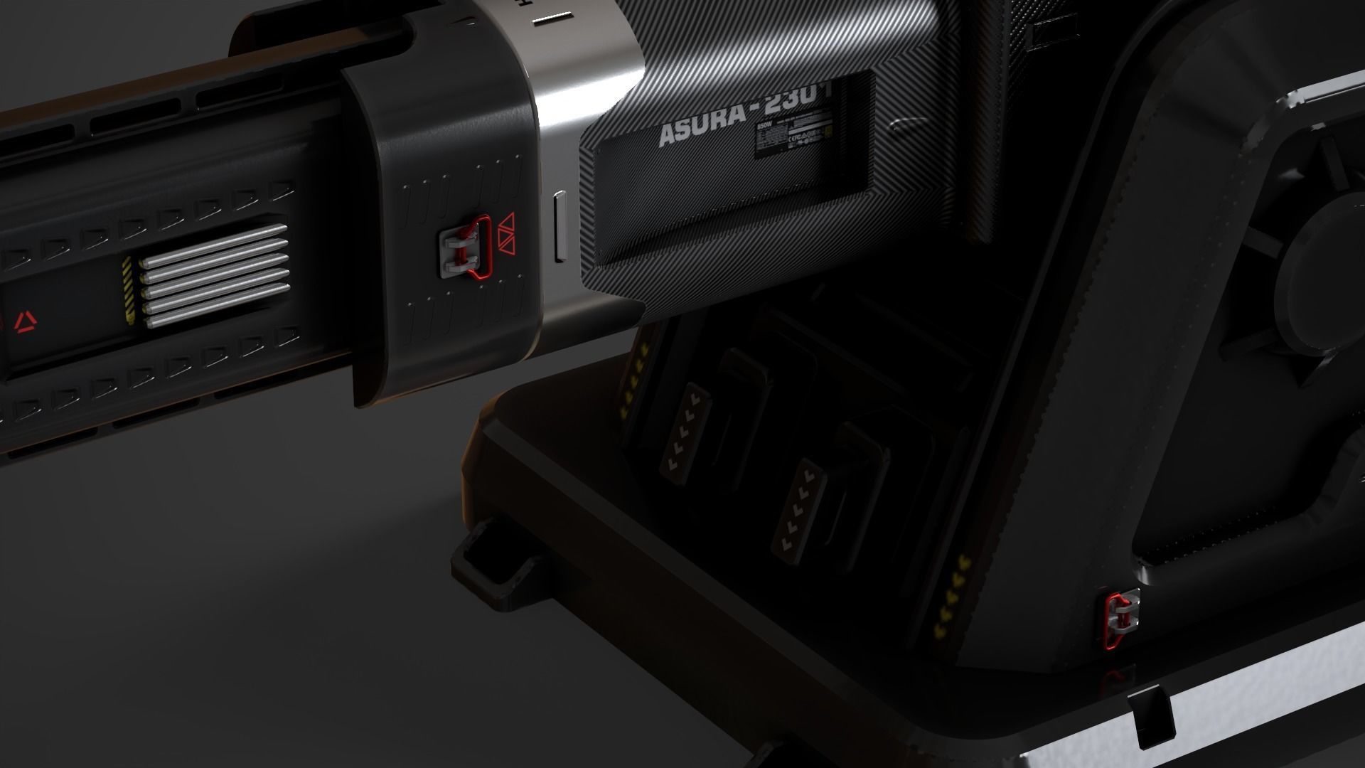 Laser Turret - ASURA Low-poly 3D model_22