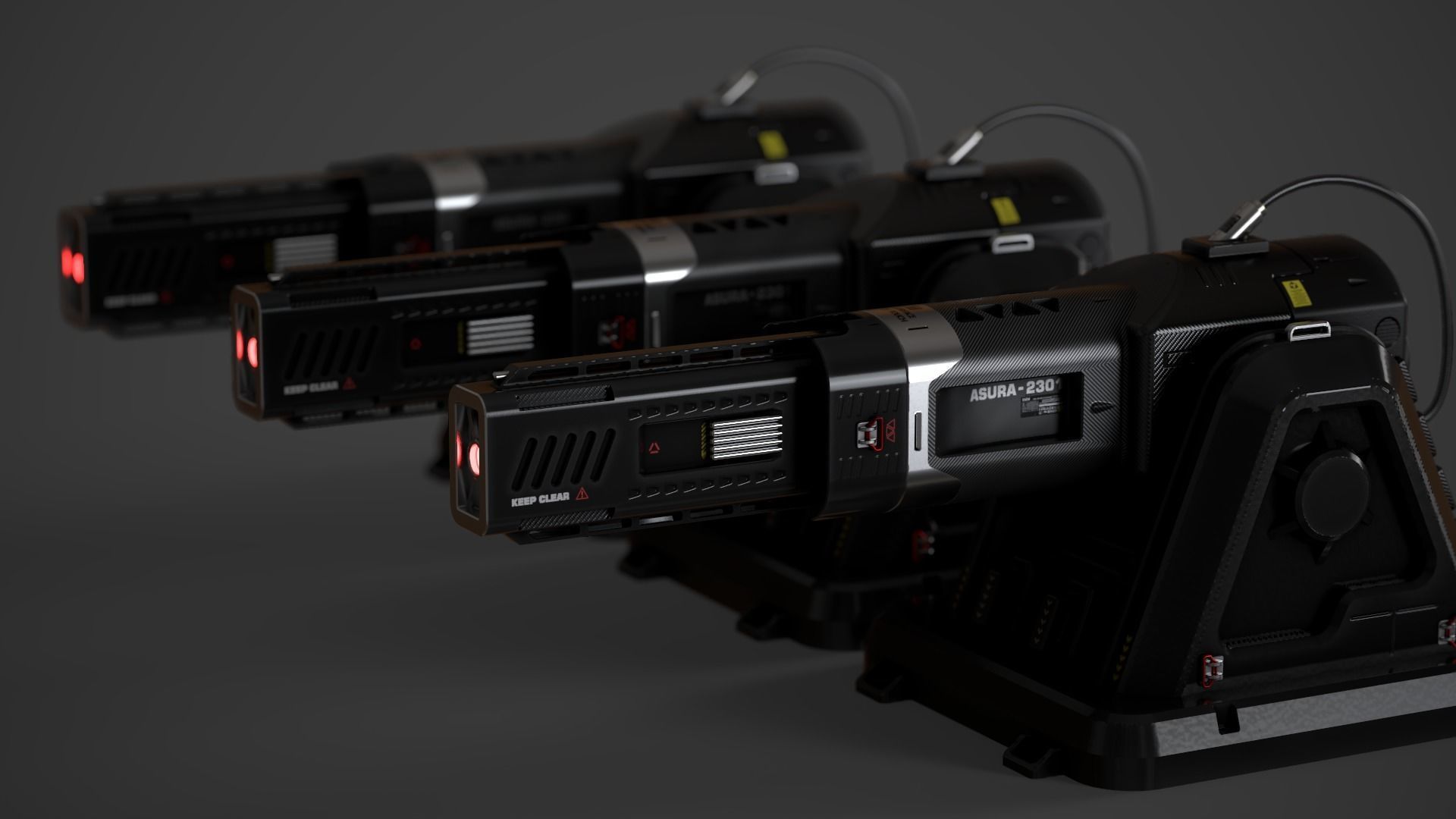 Laser Turret - ASURA Low-poly 3D model_23