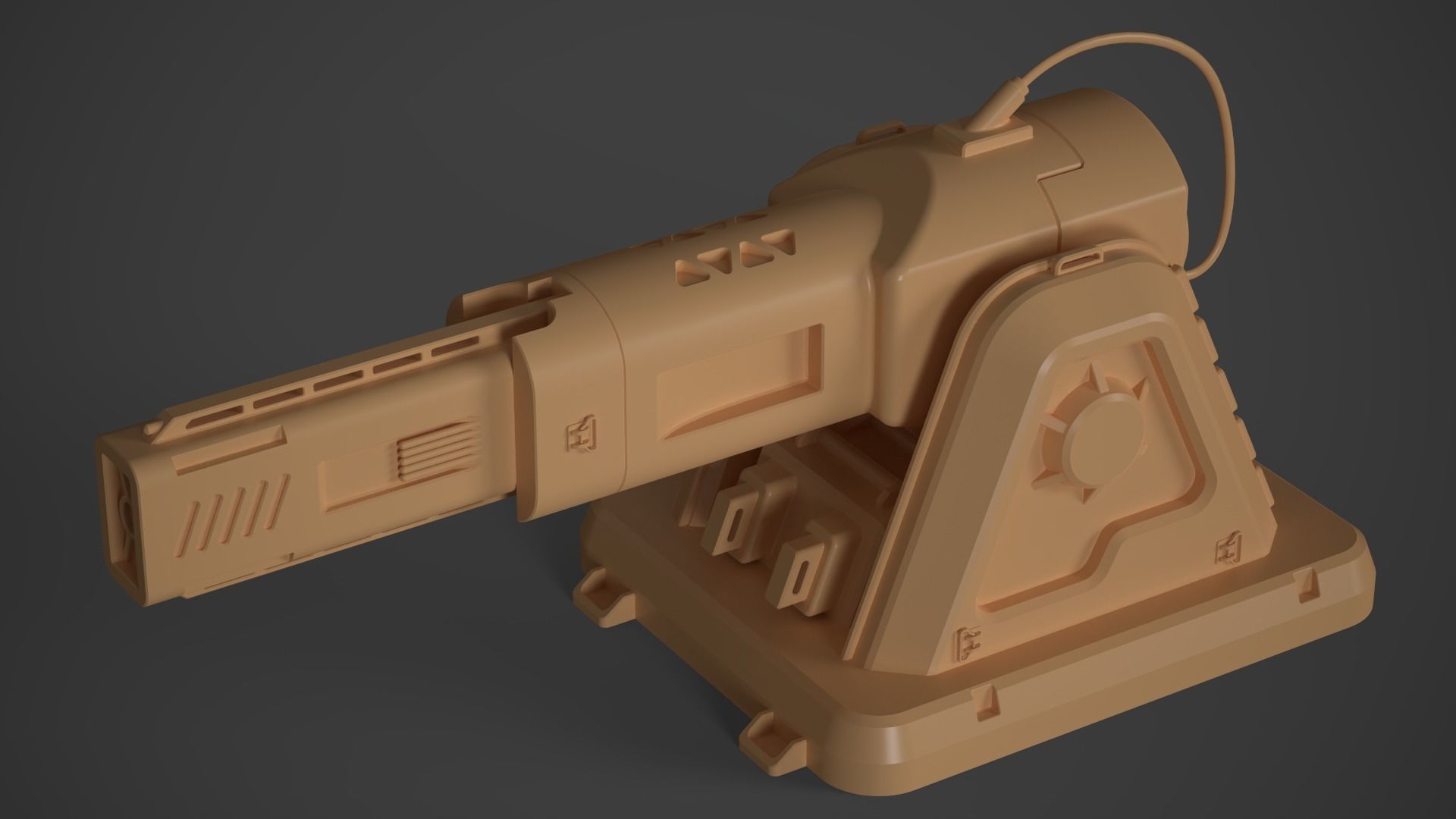 Laser Turret - ASURA Low-poly 3D model_27