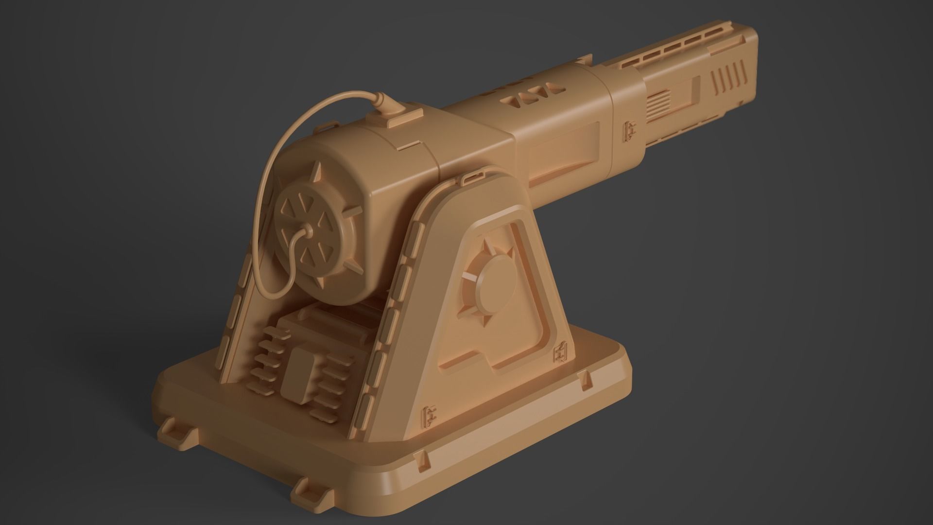 Laser Turret - ASURA Low-poly 3D model_29