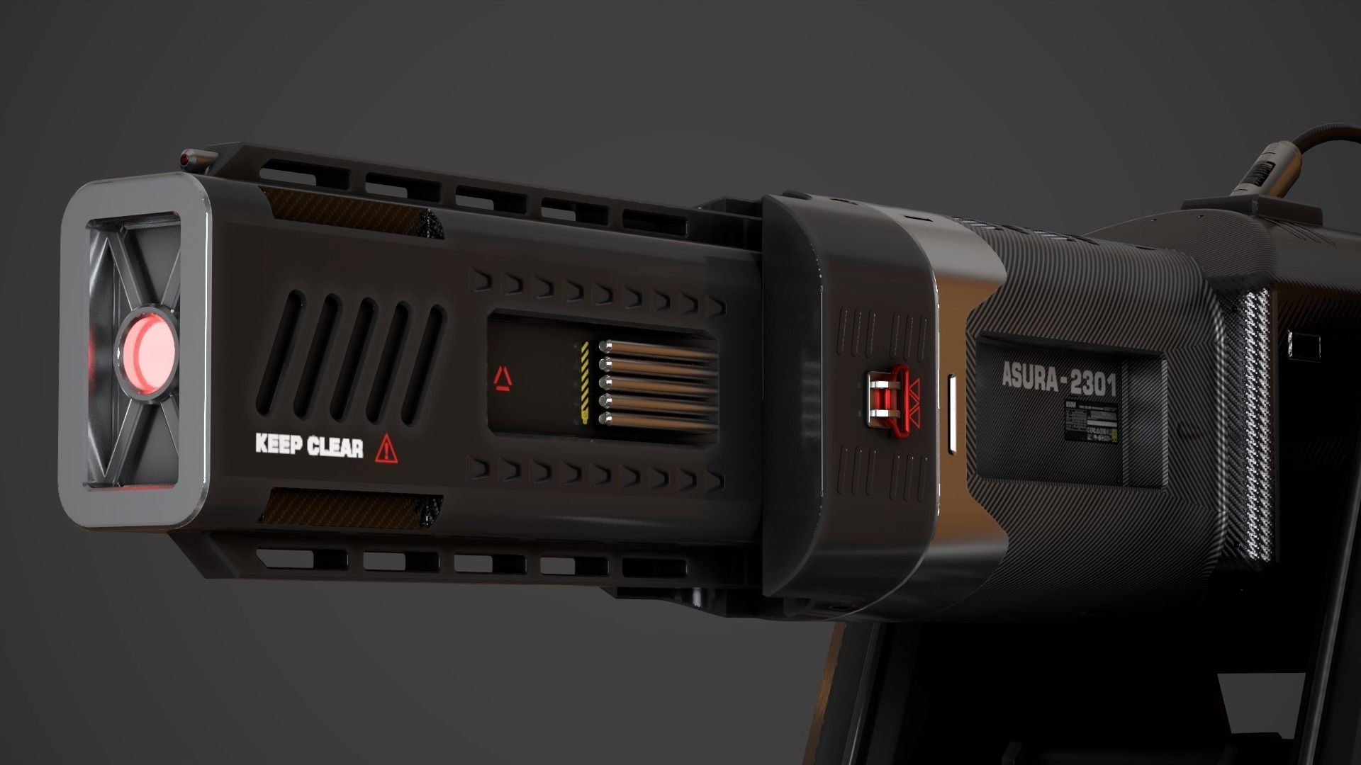 Laser Turret - ASURA Low-poly 3D model_19