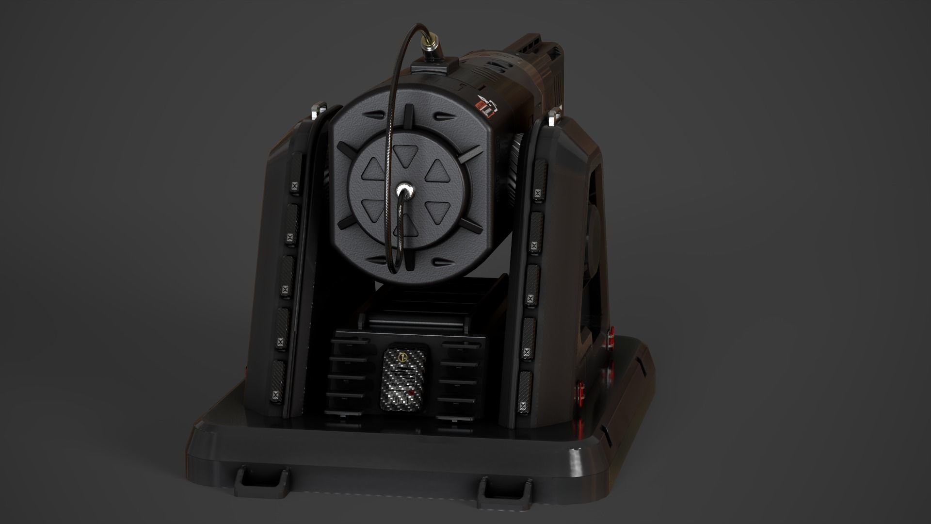 Laser Turret - ASURA Low-poly 3D model_7