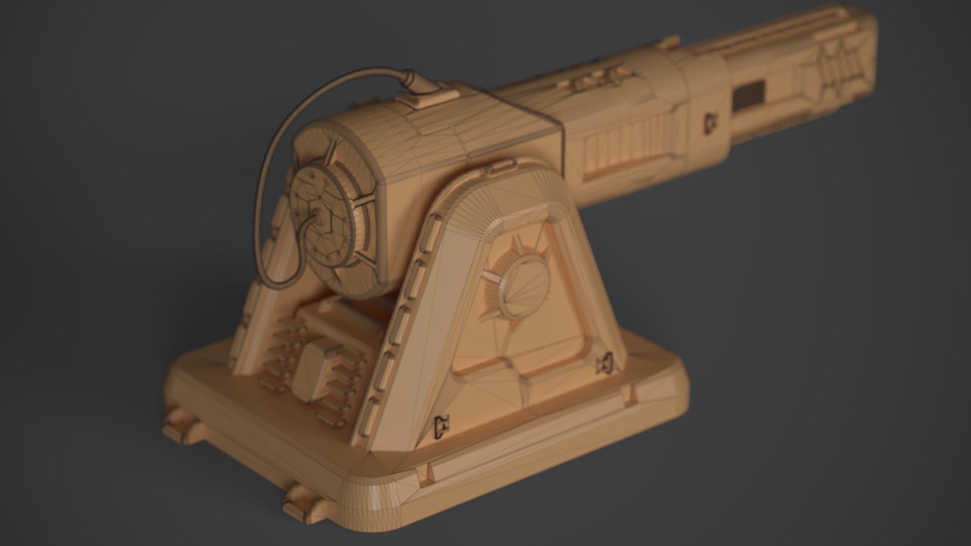Laser Turret - ASURA Low-poly 3D model_32