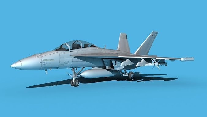 Boeing FA-18F Super Hornet V00 3D model