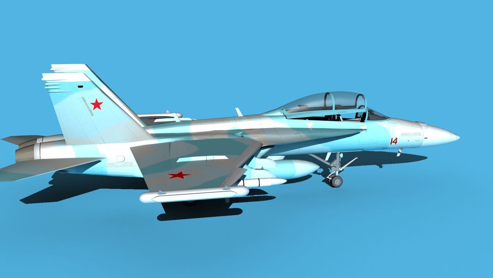 Boeing FA-18F Super Hornet V07 3D model_4