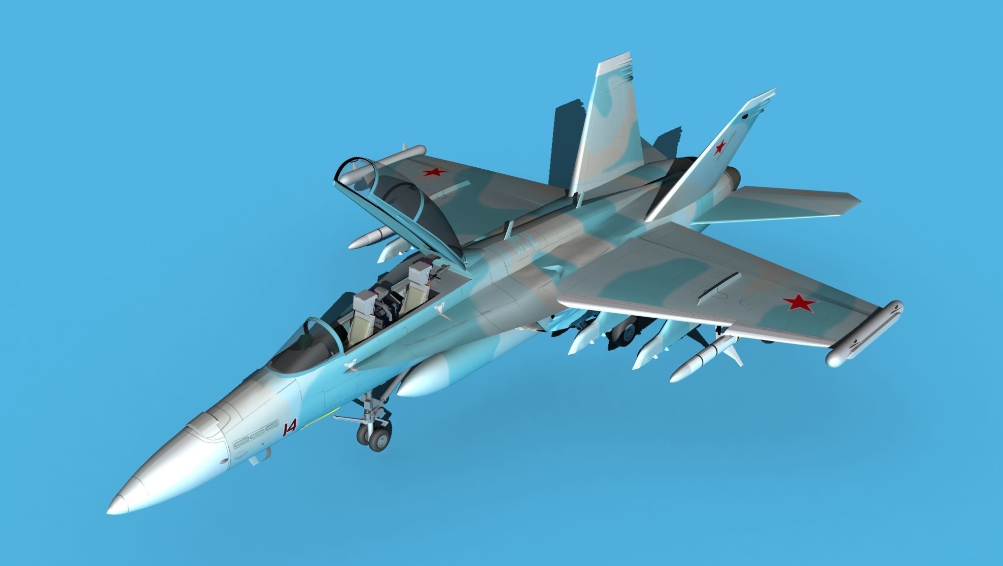 Boeing FA-18F Super Hornet V07 3D model_10