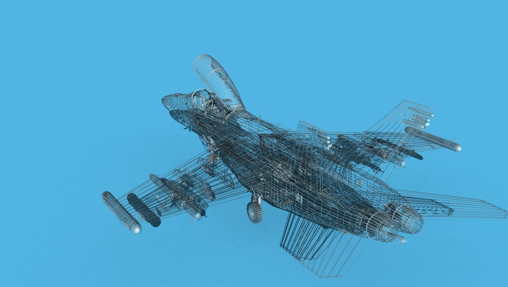 Boeing FA-18F Super Hornet V07 3D model_14