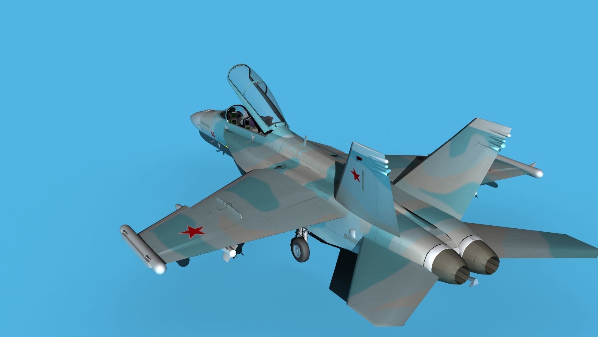 Boeing FA-18F Super Hornet V07 3D model_7