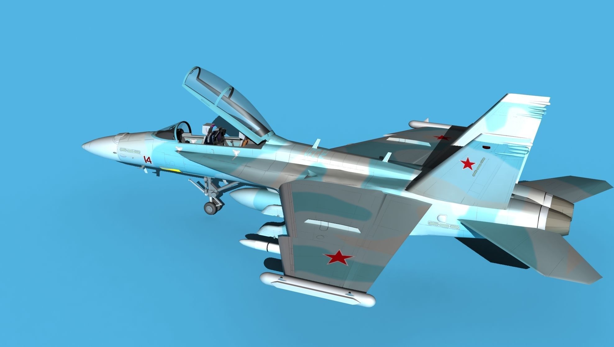 Boeing FA-18F Super Hornet V07 3D model_8