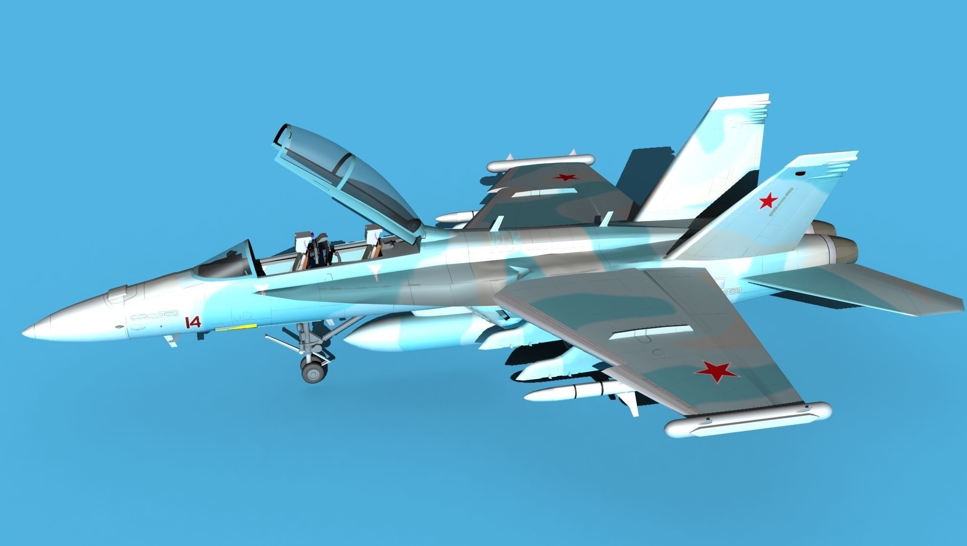 Boeing FA-18F Super Hornet V07 3D model_9
